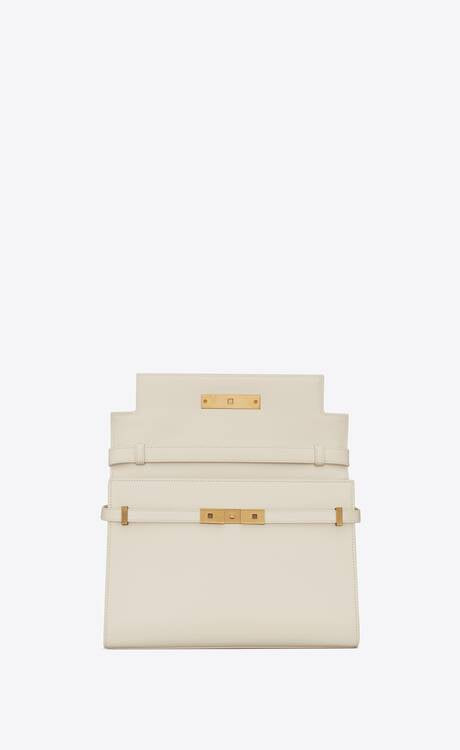 YSL Manhattan Leather White
