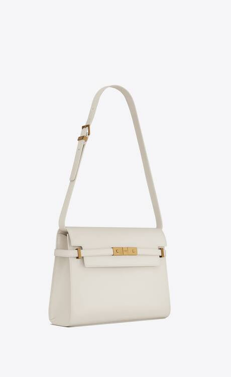 YSL Manhattan Leather White