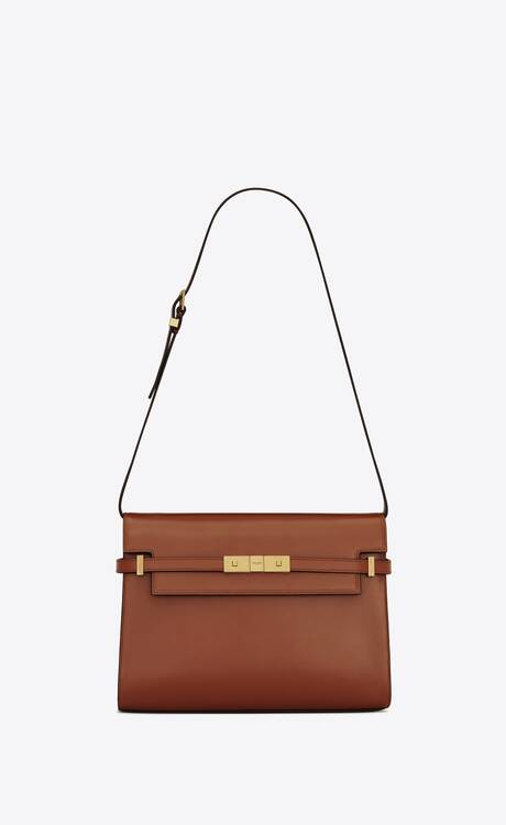 YSL Manhattan Leather Brown