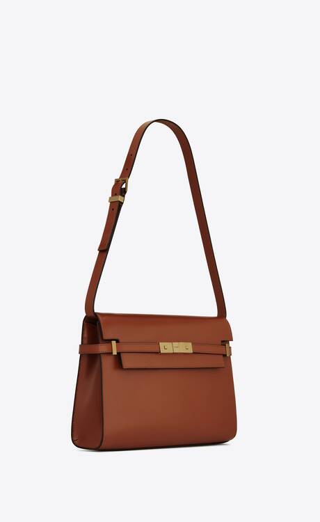YSL Manhattan Leather Brown