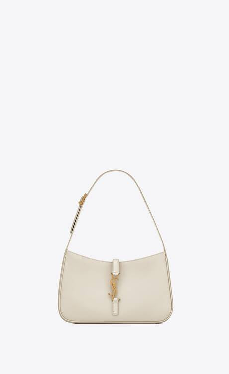 YSL Le 5 à 7 Supple Leather White