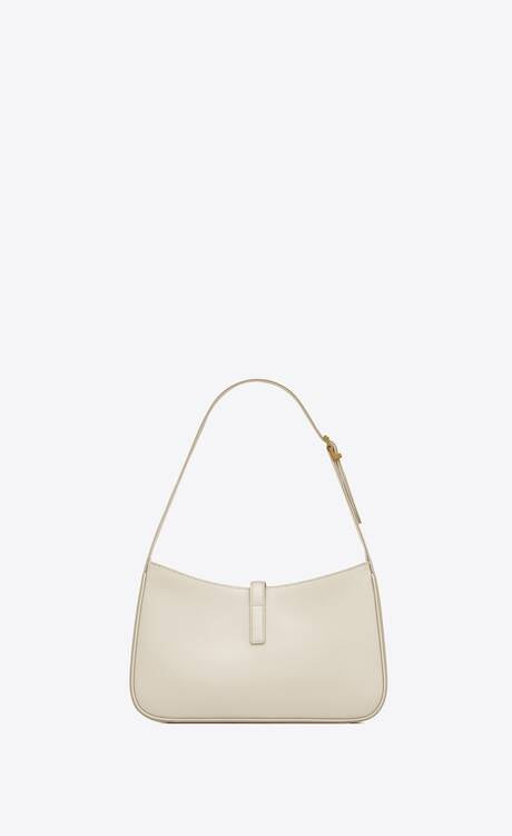 YSL Le 5 à 7 Supple Leather White