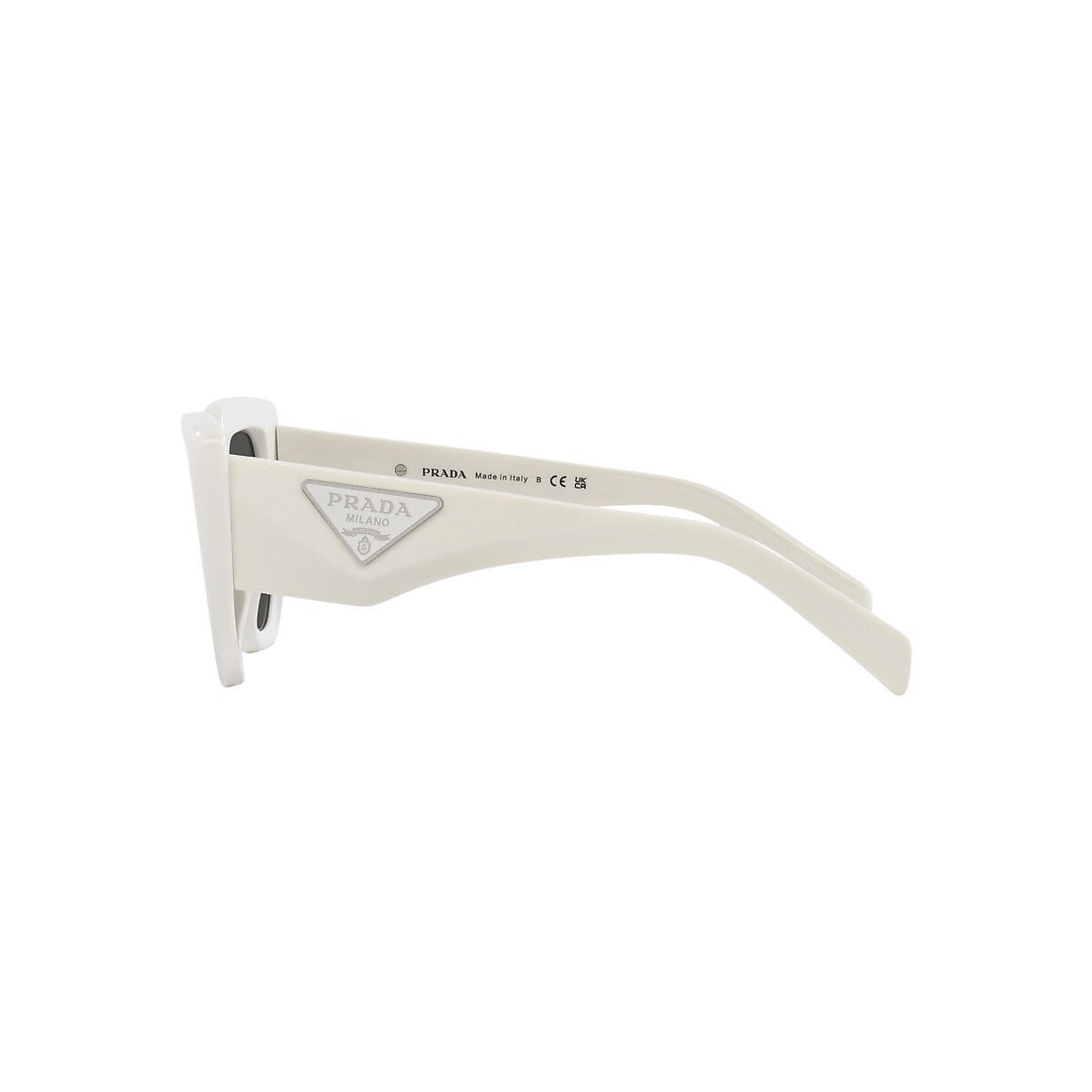 PRADA PR 14ZS Talc - Women Luxury Sunglasses, Dark Grey Lens