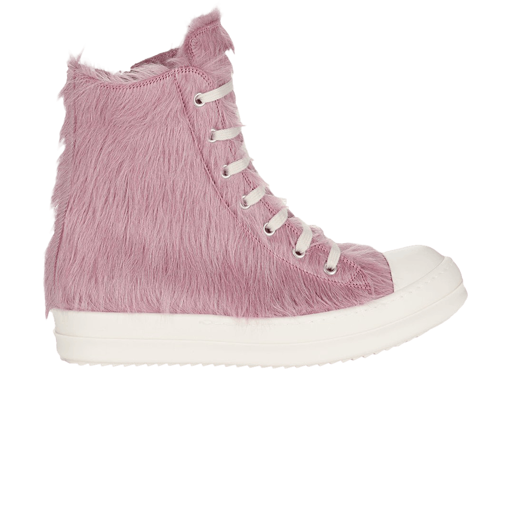Rick Owens Wmns Lido Runway High Sneaker 'Dusty Pink Cow Fur'