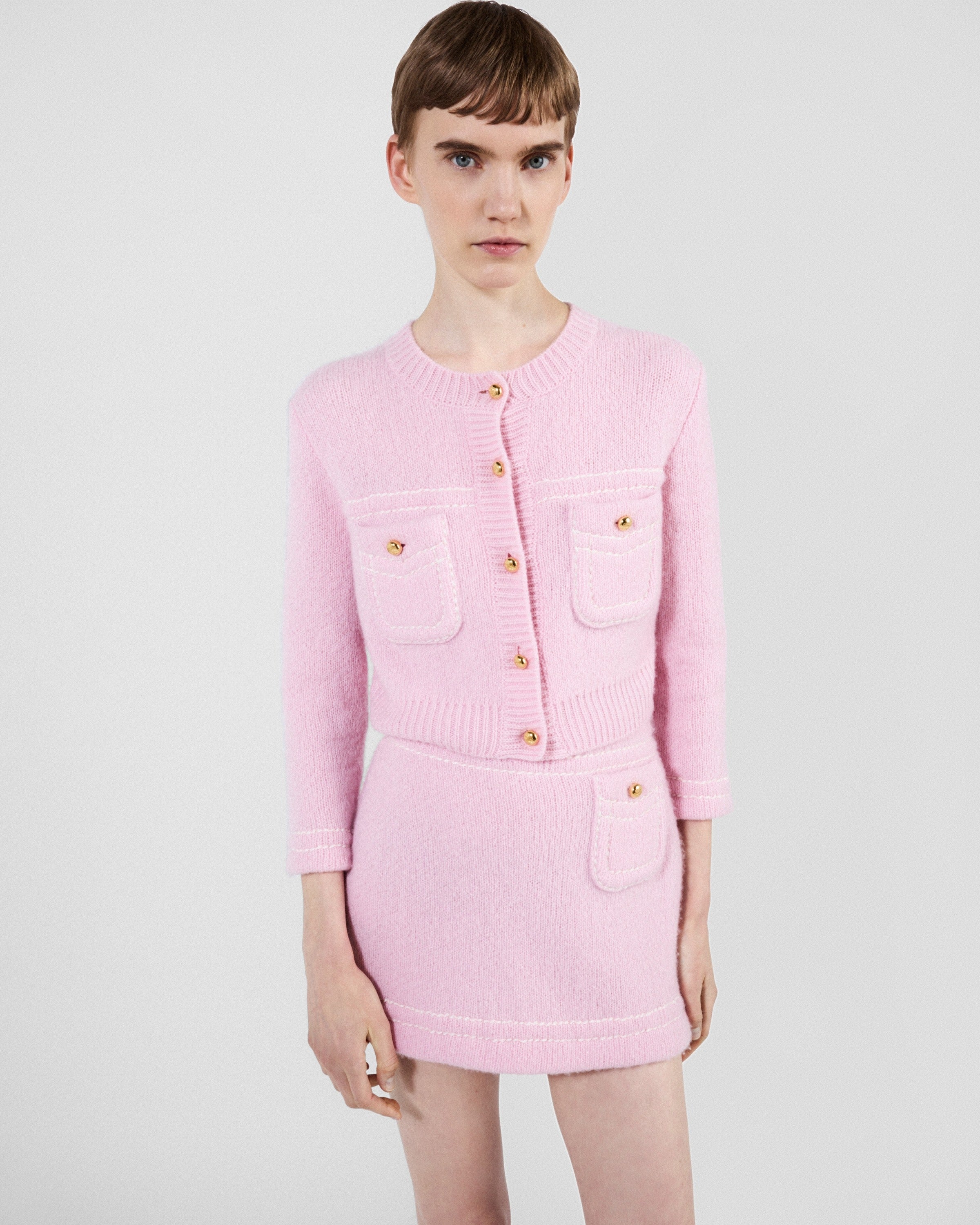 Cashmere cardigan Pink