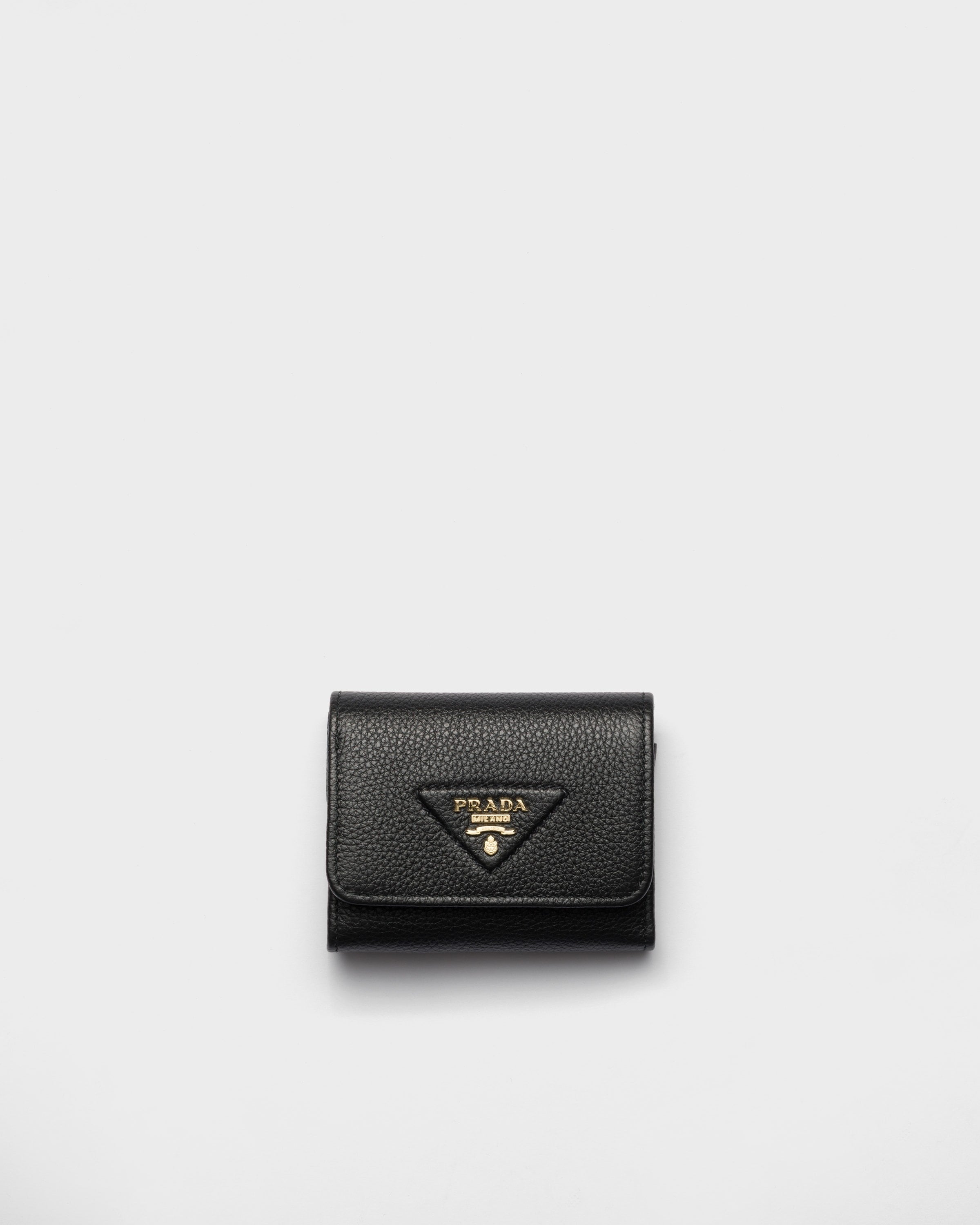 Small leather wallet Black