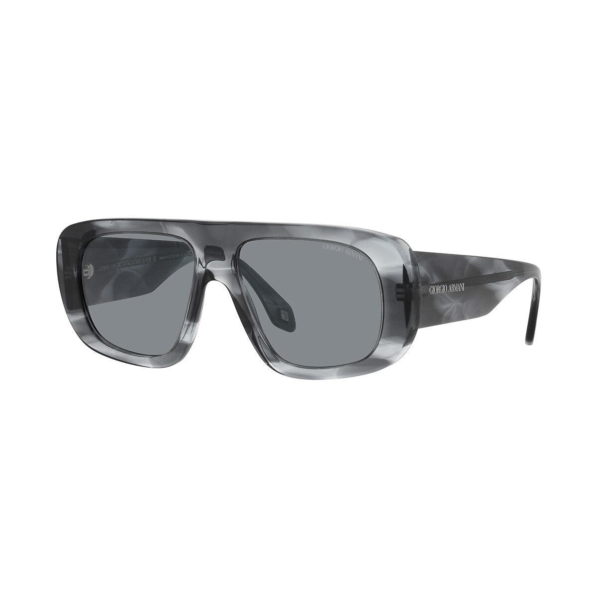 GIORGIO ARMANI AR8183 Striped Blue - Men Sunglasses, White Lens
