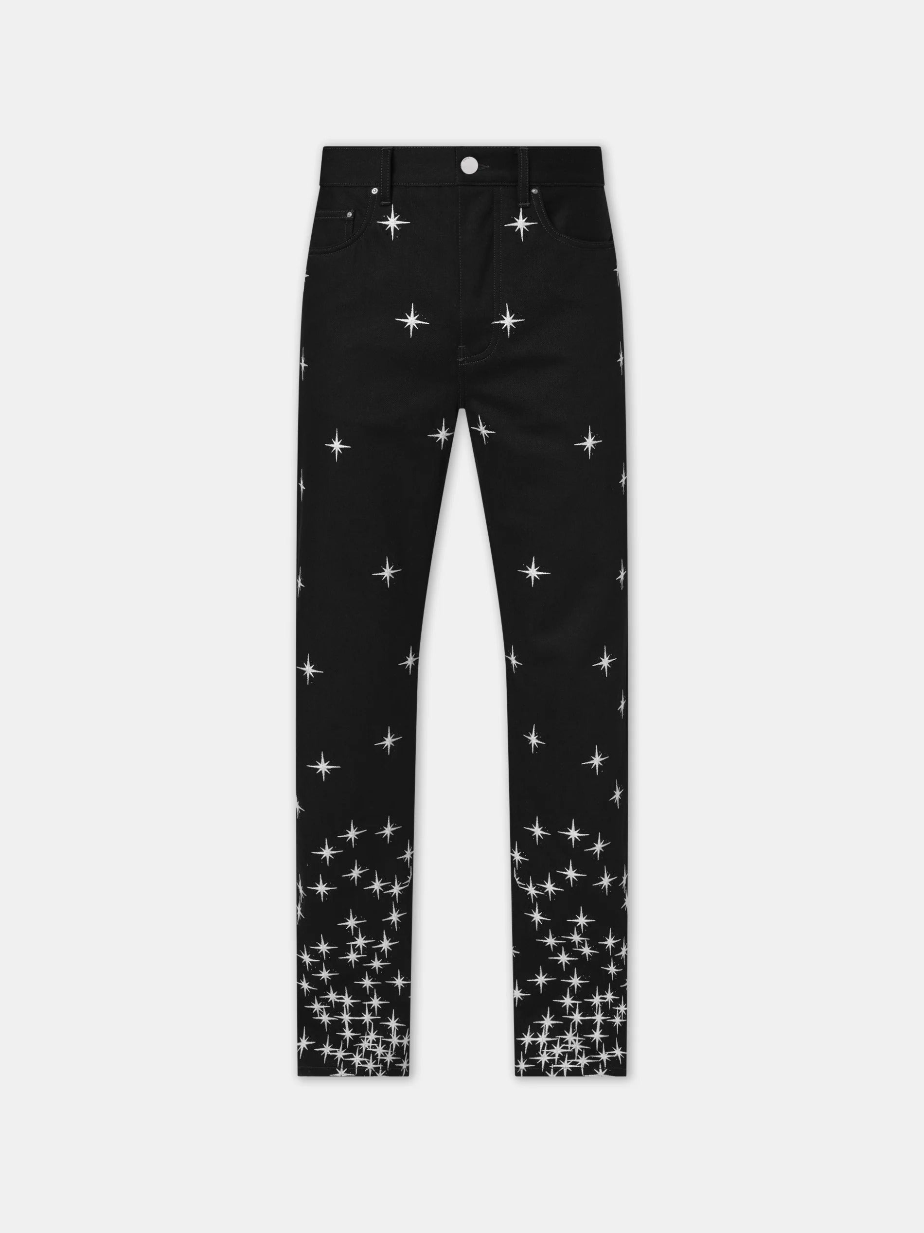 STARBURST CRYSTAL STRAIGHT JEAN BLACK OD