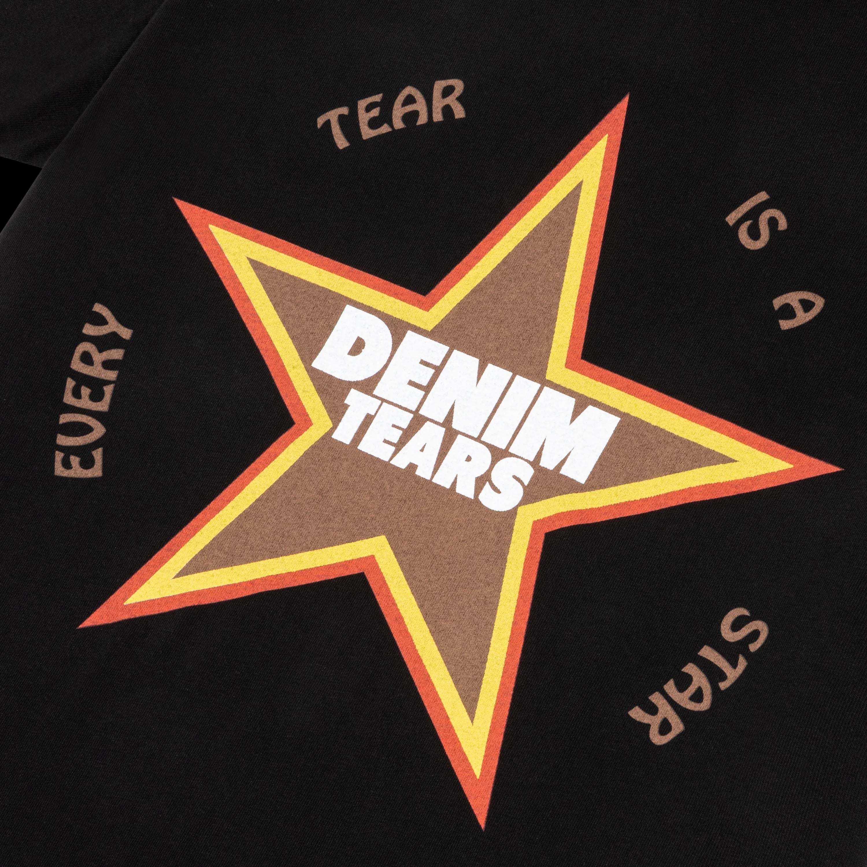 Every Tear Is A Star Tee Black Black