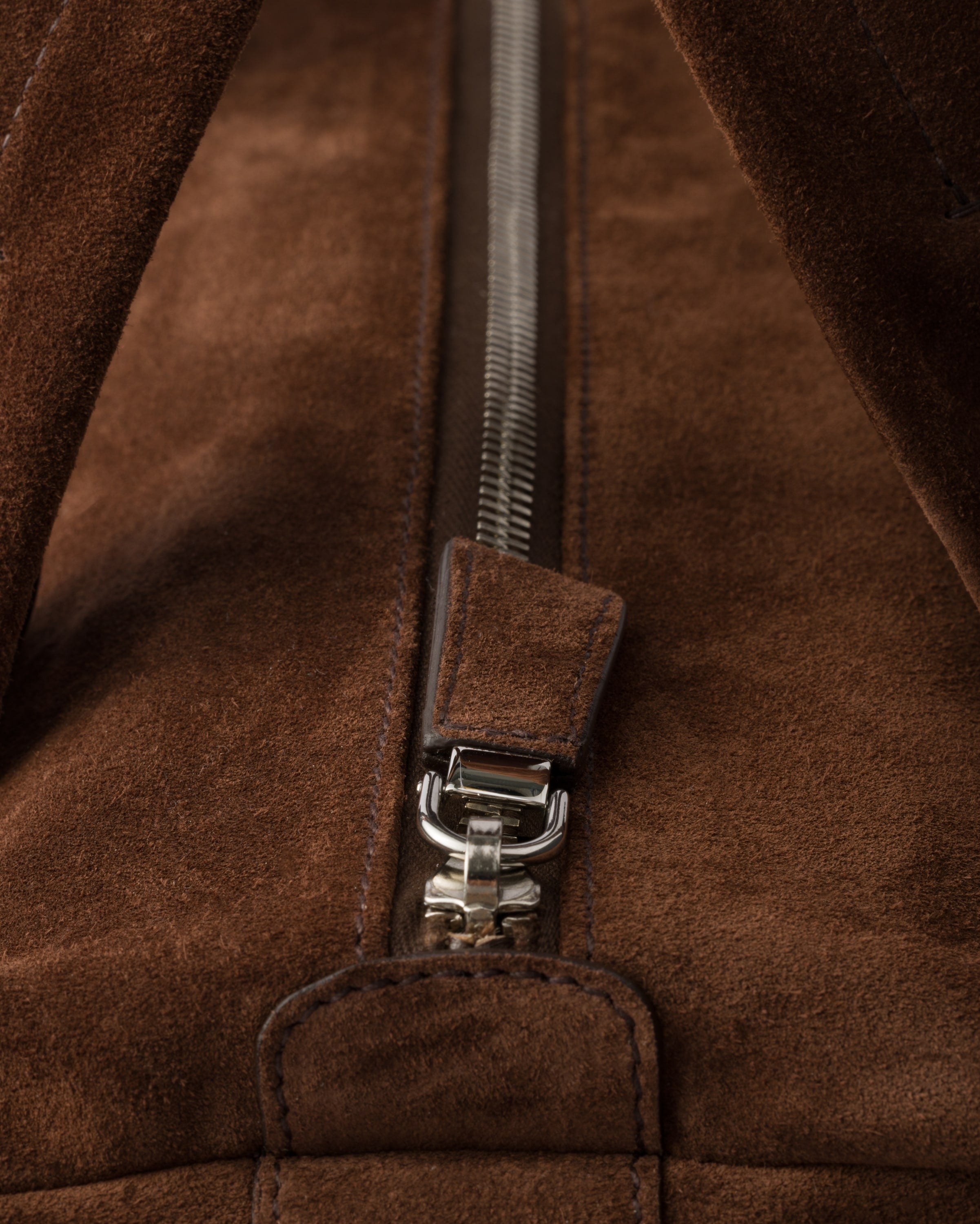 Small suede duffle bag Coffee