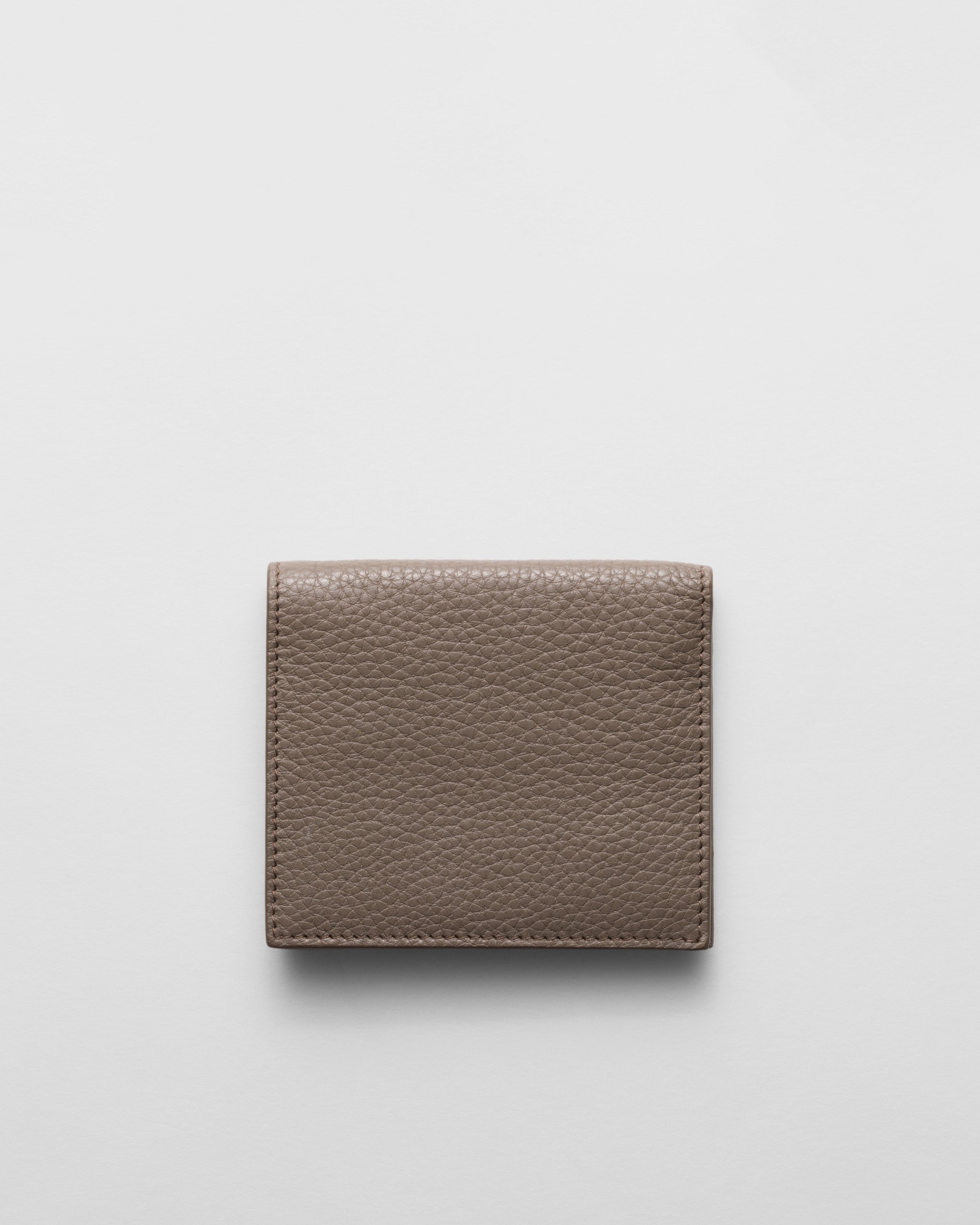 Leather wallet Bamboo Gray