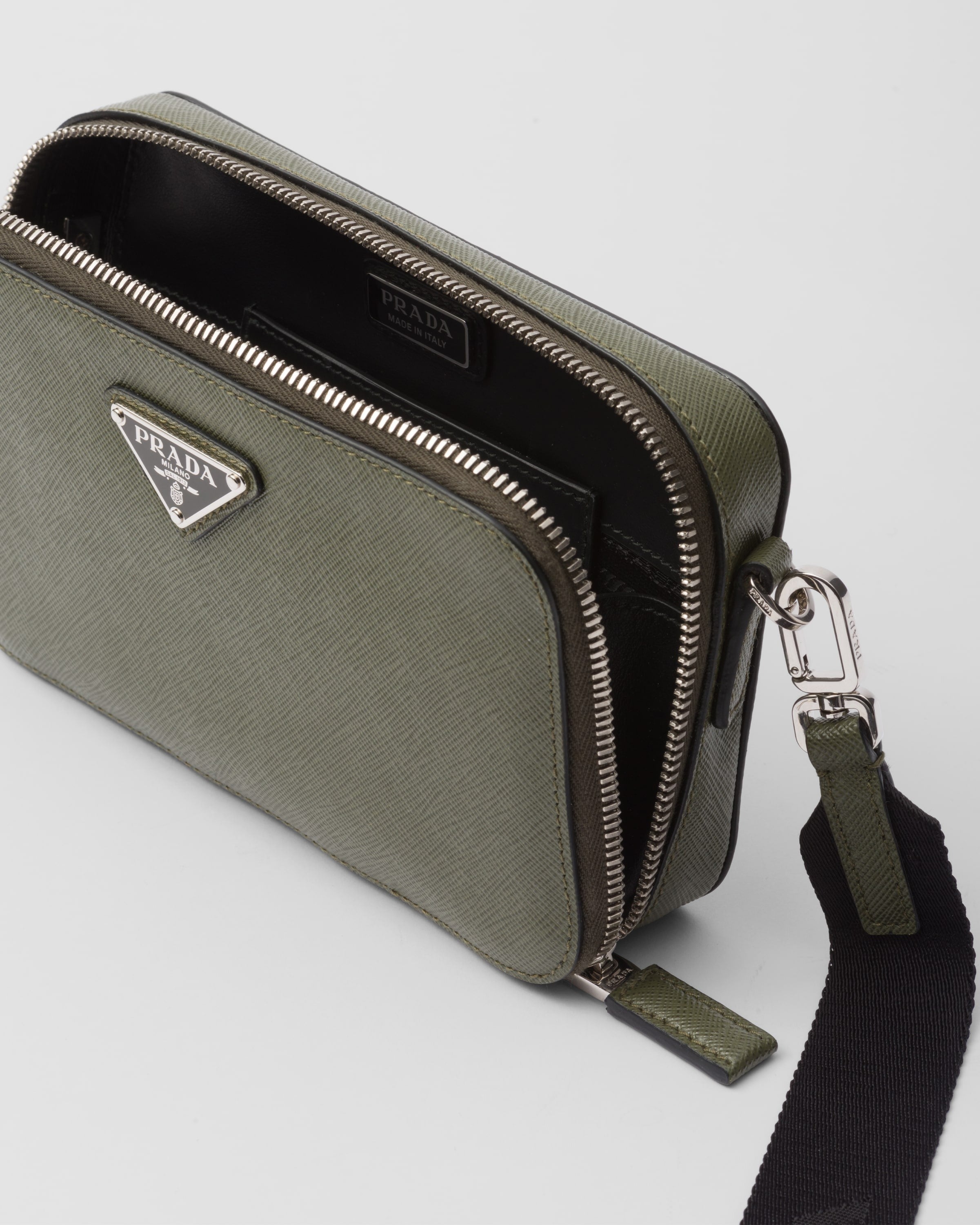 Prada Brique Saffiano leather bag Loden Green