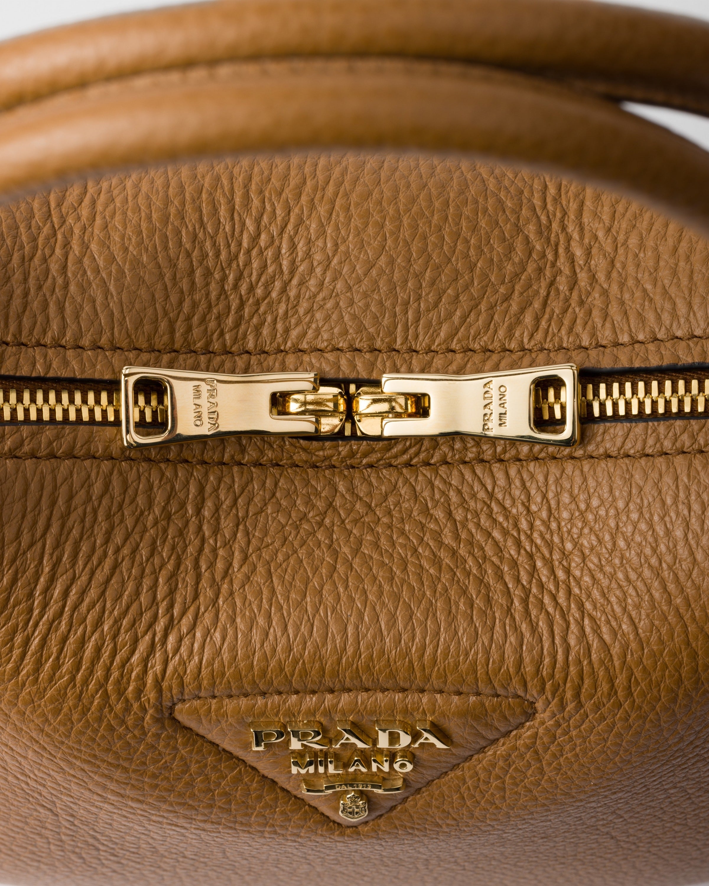 Small leather bag Caramel