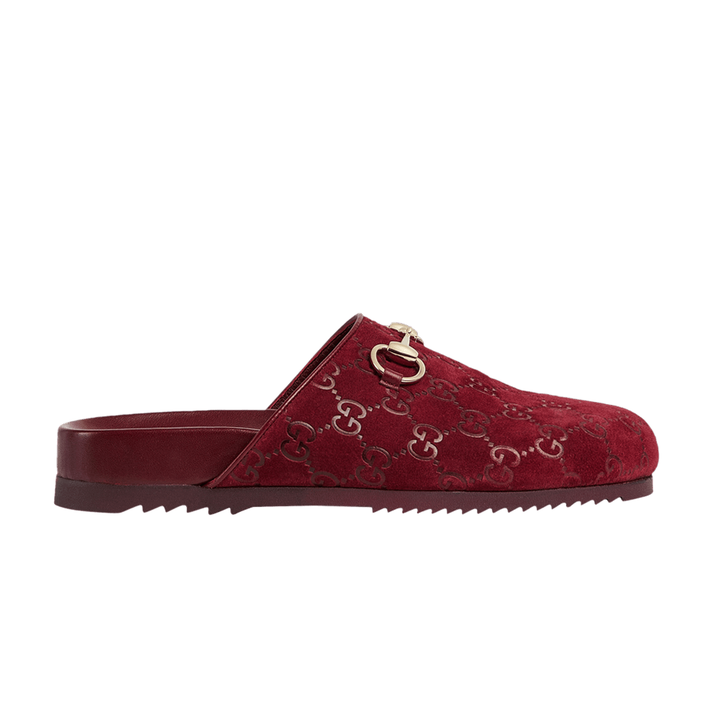 Gucci Wmns Horsebit Slipper 'GG - Red'