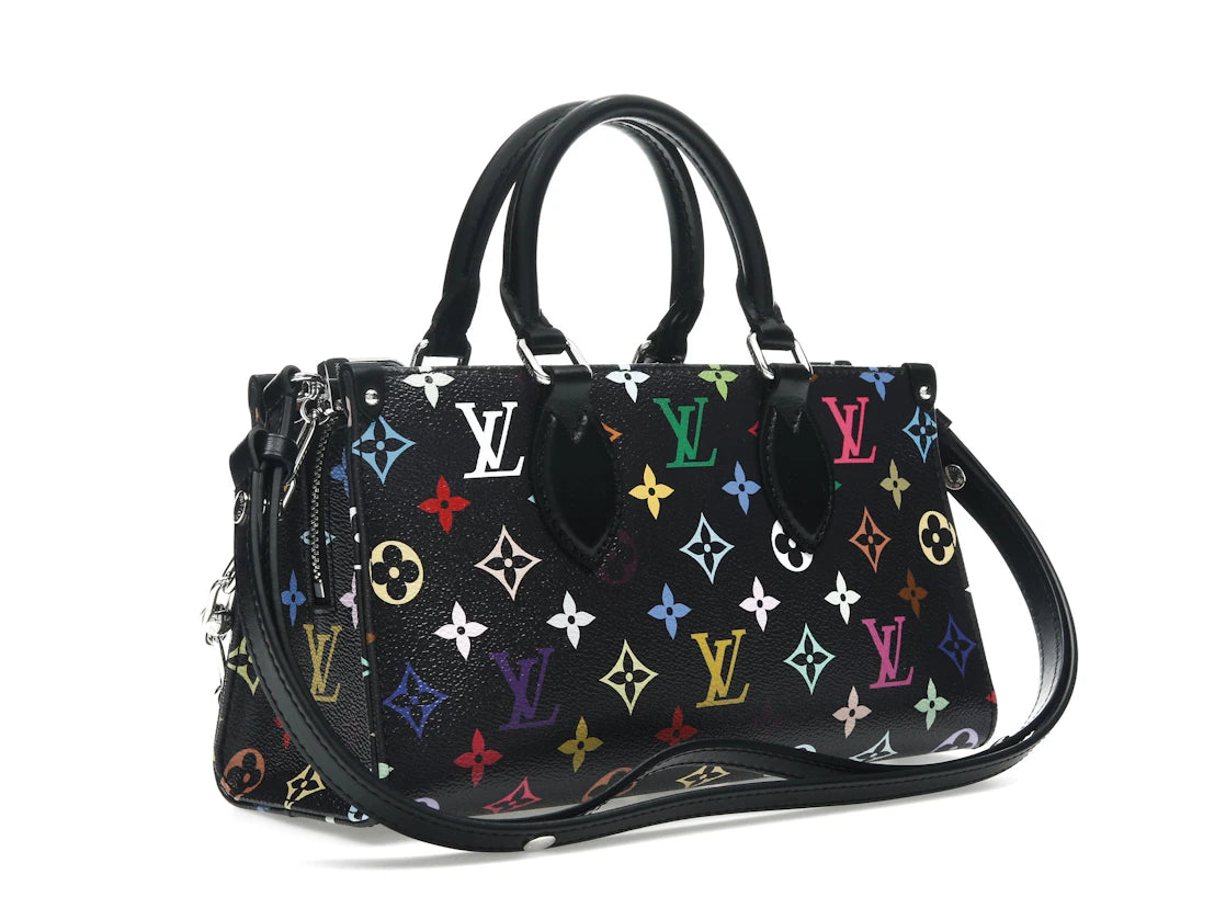 Louis Vuitton x Takashi Murakami OnTheGo East West Chain Black Multicolored