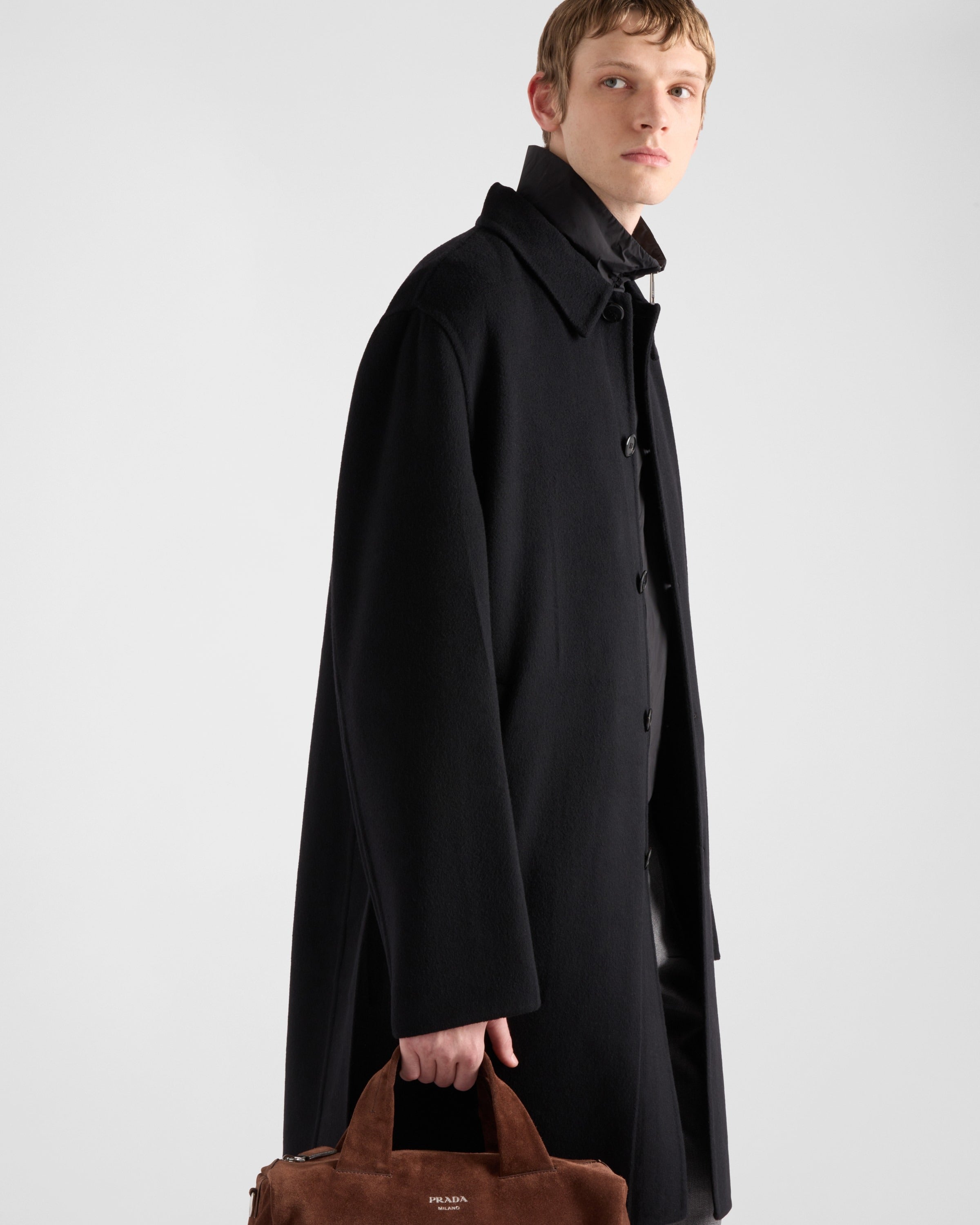 Wool blouson Black