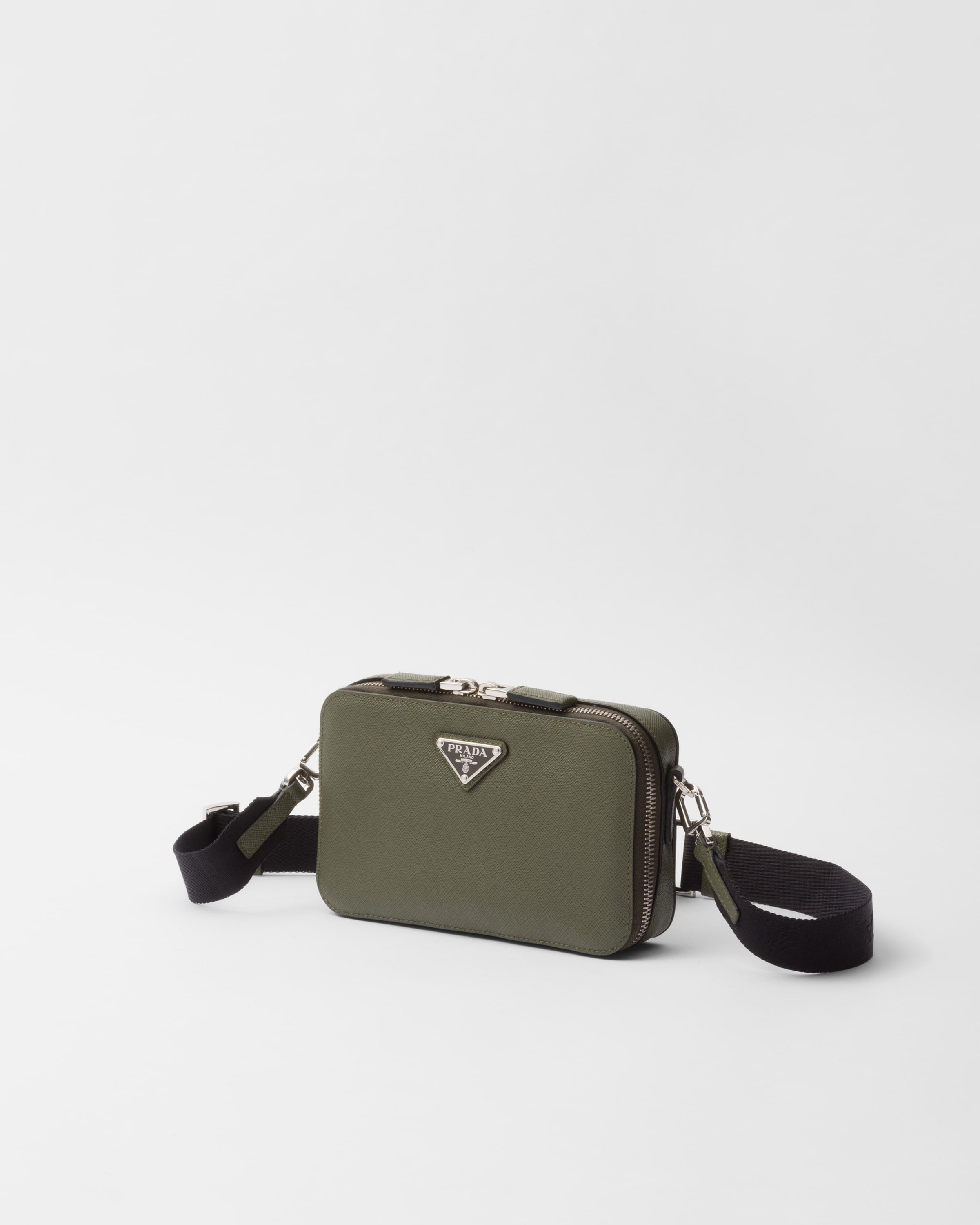 Prada Brique Saffiano leather bag Loden Green