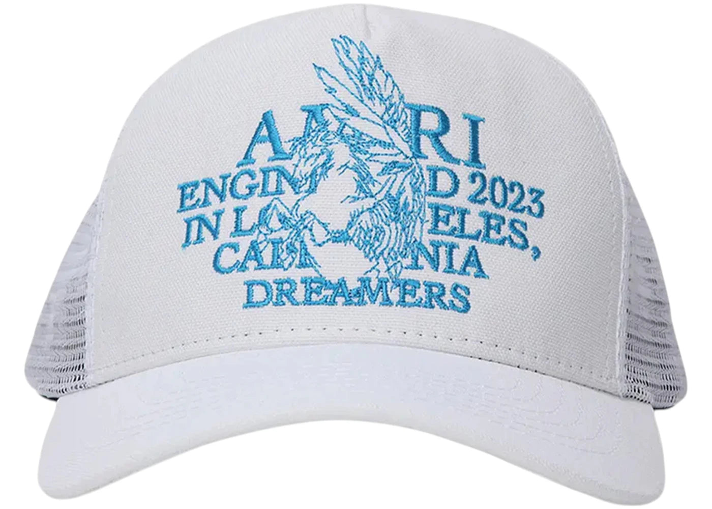 AMIRI Pegasus Trucker Hat White