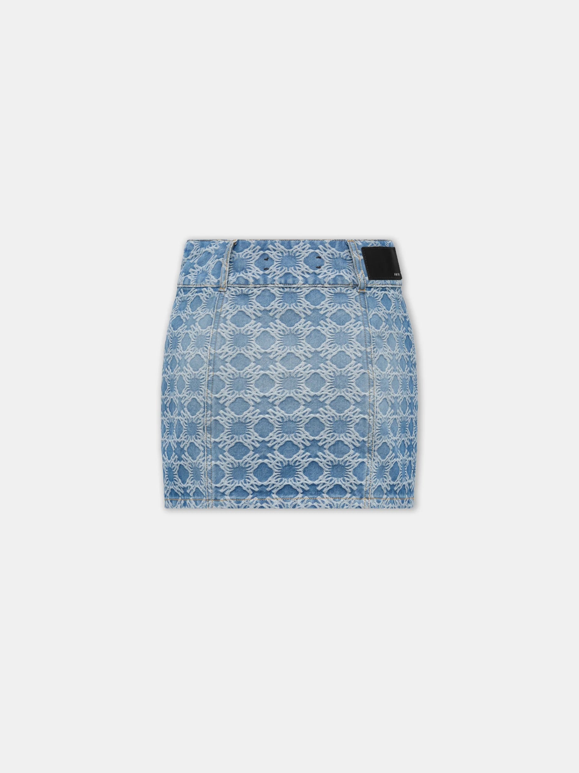 WOMEN'S MA QUAD JACQUARD MINI SKIRT Stone Indigo
