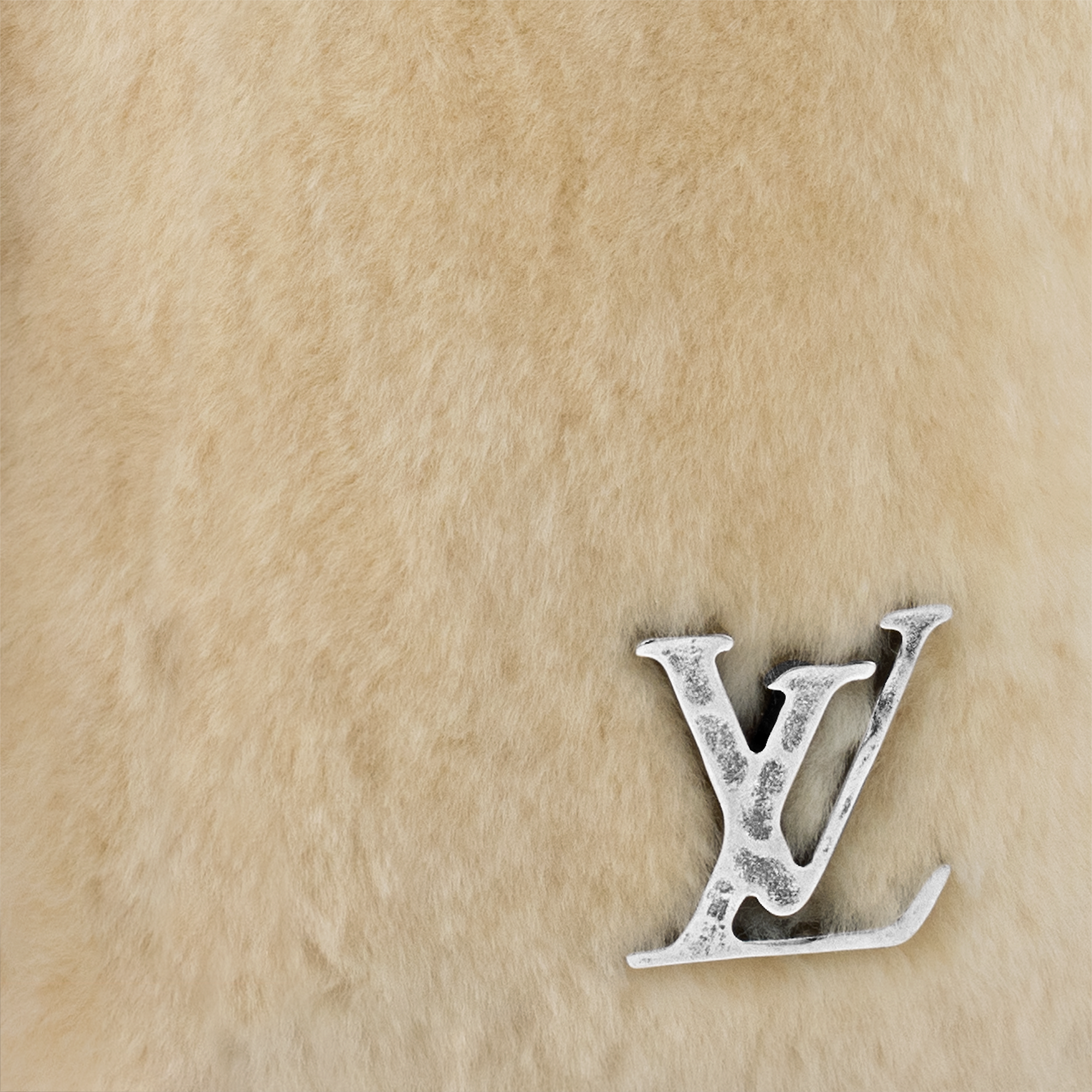 Keepall Bandoulière 50 (Shearling) Beige