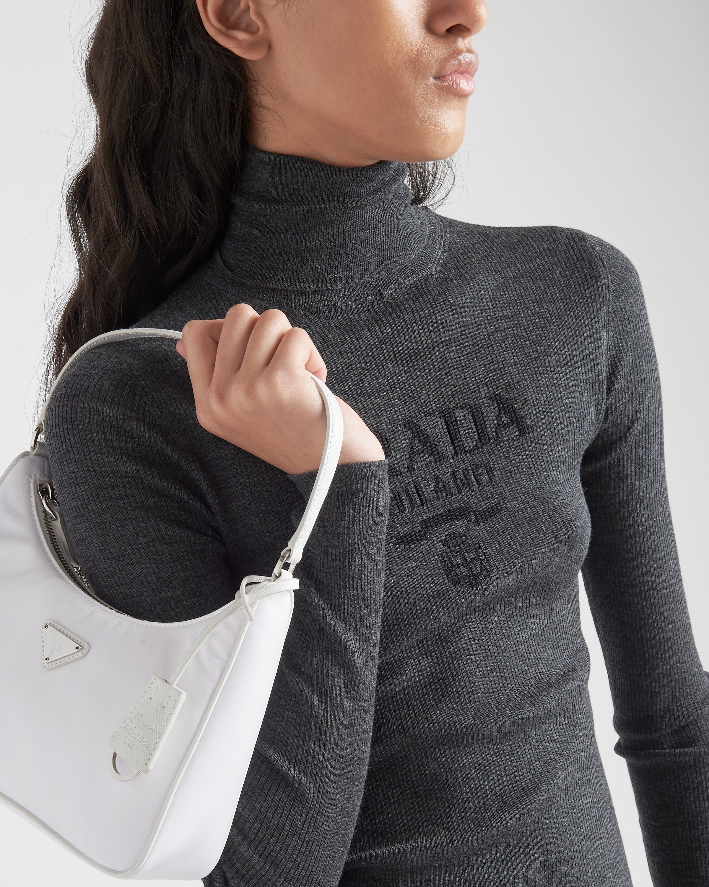 Superfine wool turtleneck sweater Anthracite Gray