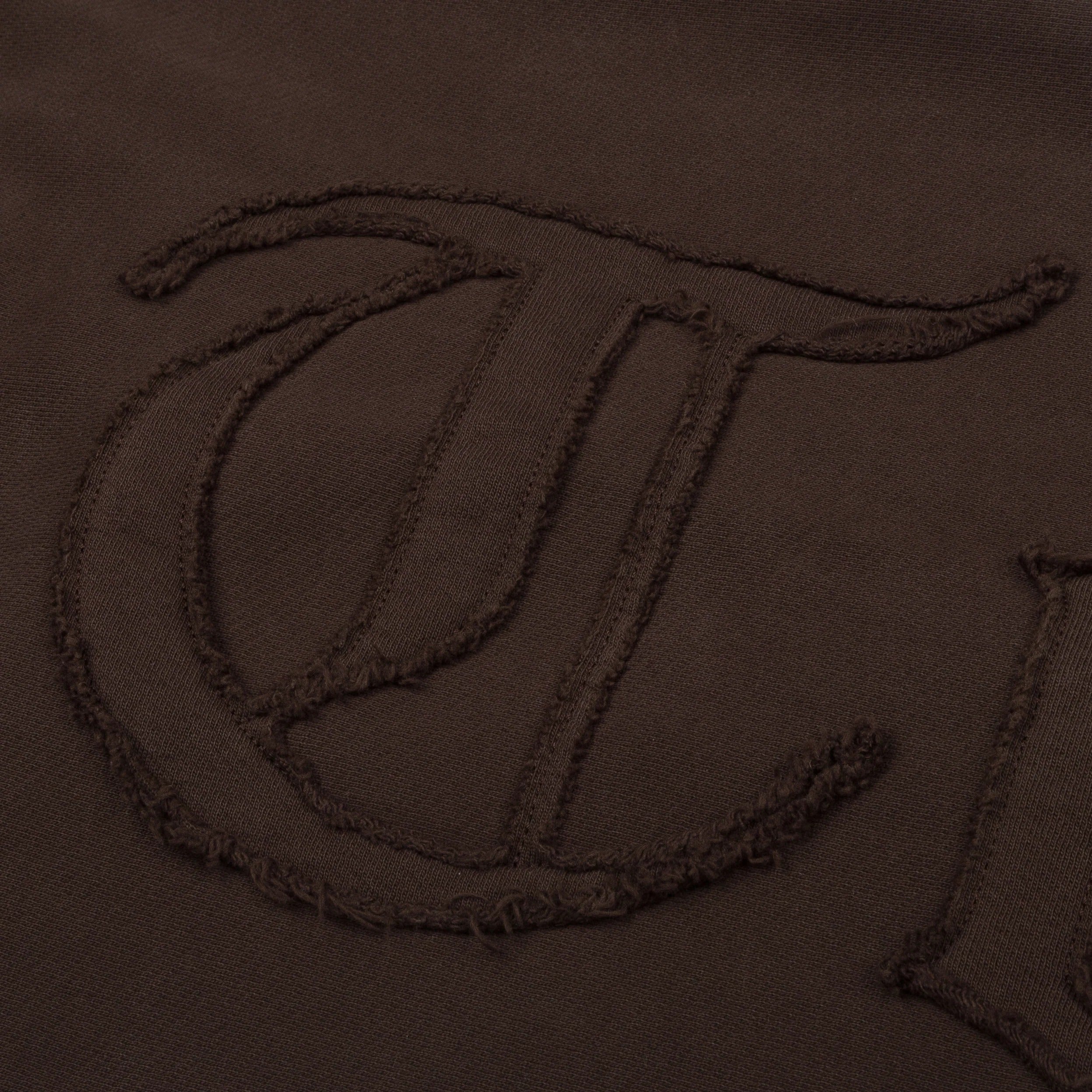 Tears Cut Out Sweatpants Brown