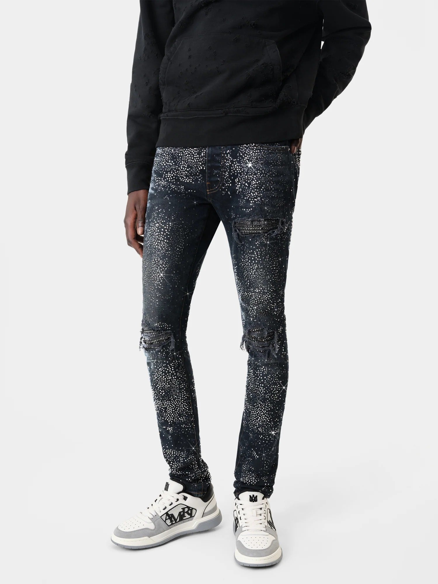 ALL OVER CRYSTAL MX1 JEAN Midnight Indigo