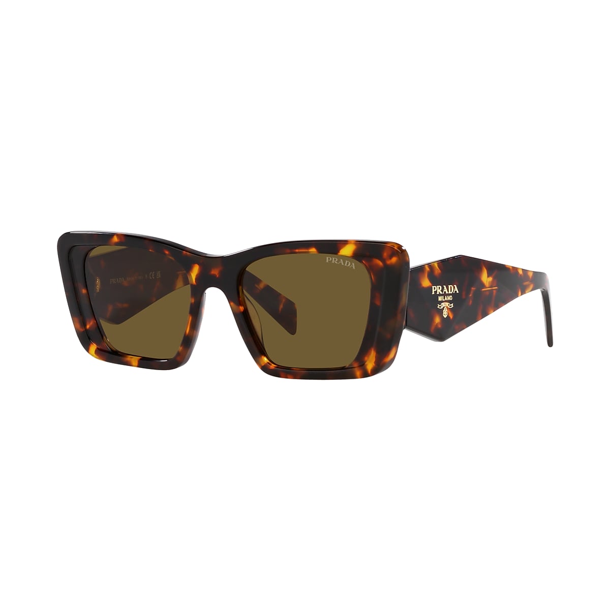 PRADA PR 08YS Honey Tortoise - Women Luxury Sunglasses, Dark Brown Lens