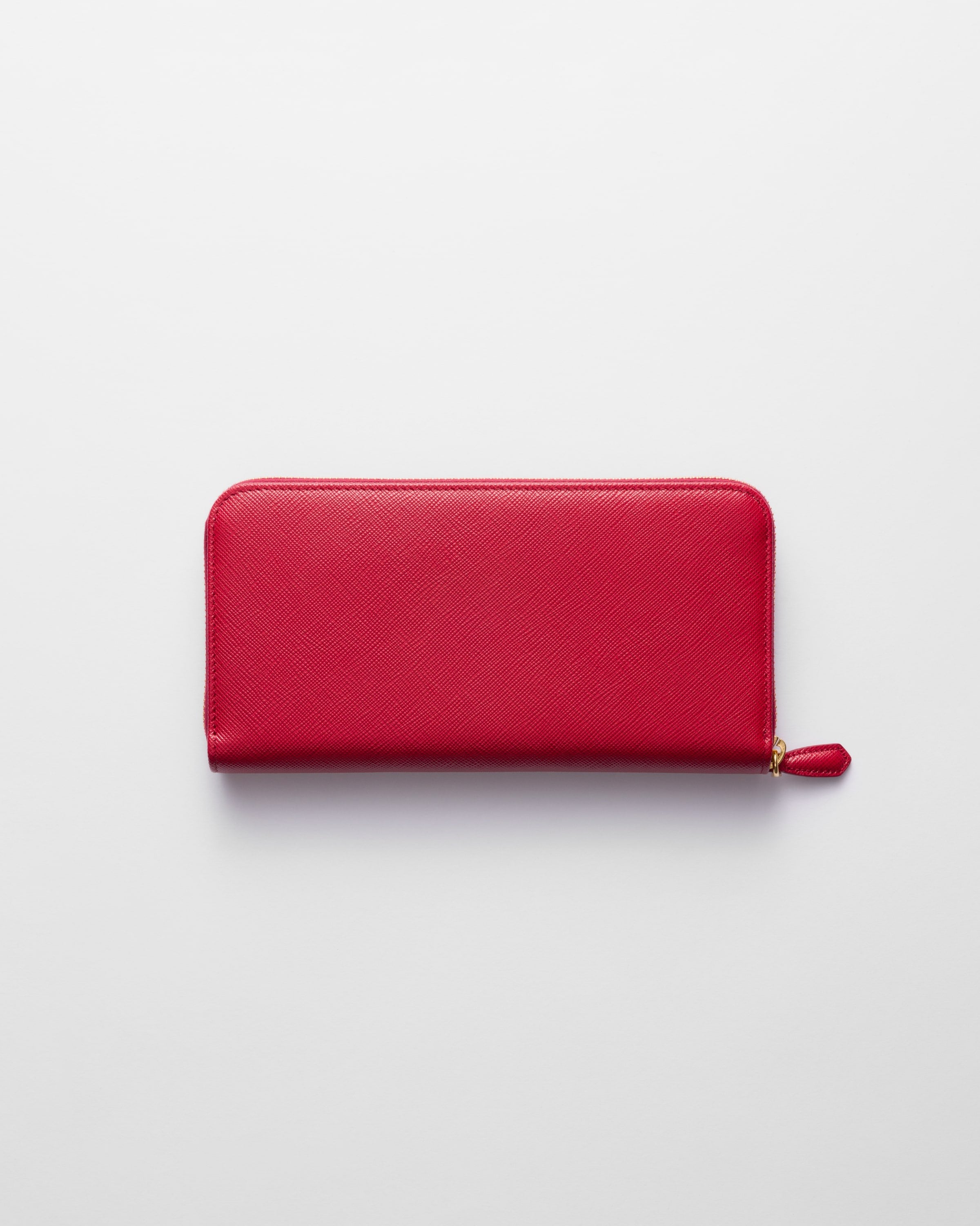 Large Saffiano Leather Wallet Fiery Red
