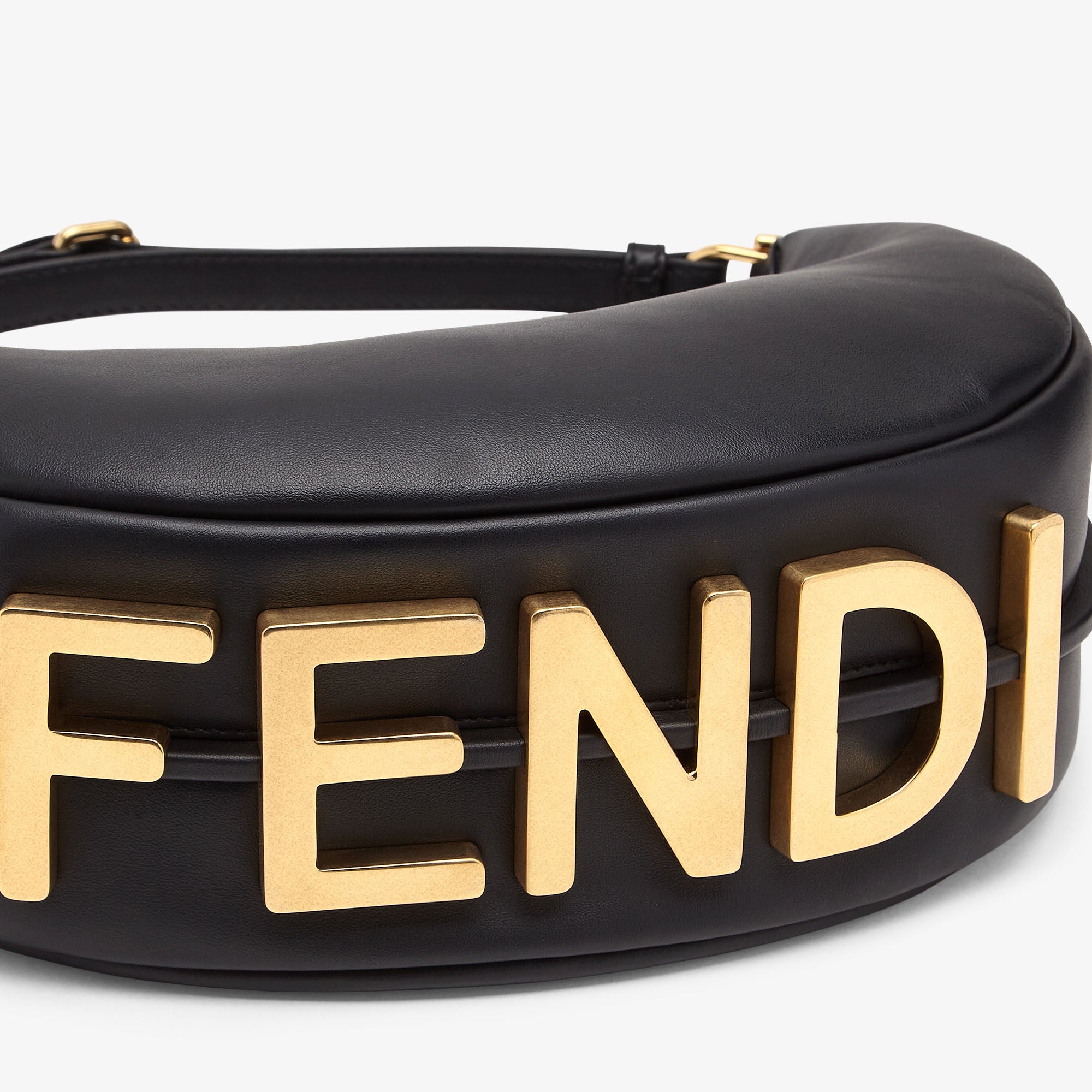 Fendigraphy Small Black leather bag