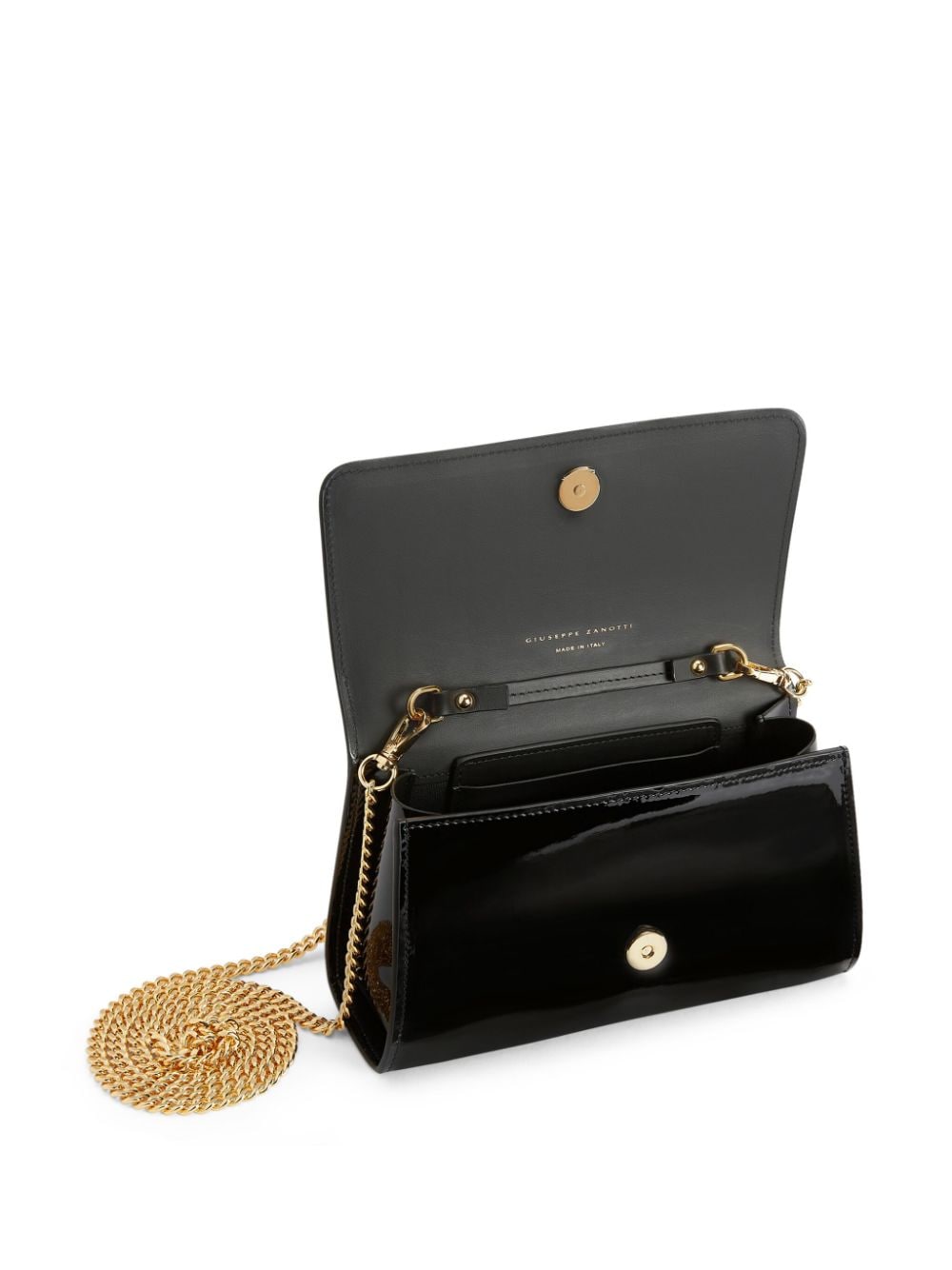 Giuseppe Zanotti Cleopatra patent-finish Clutch Bag