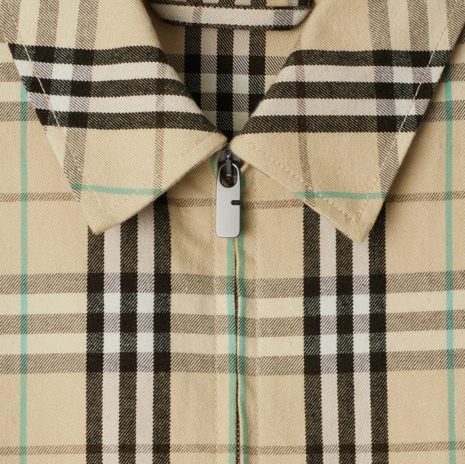 Check Cotton Harrington Jacket - Husk