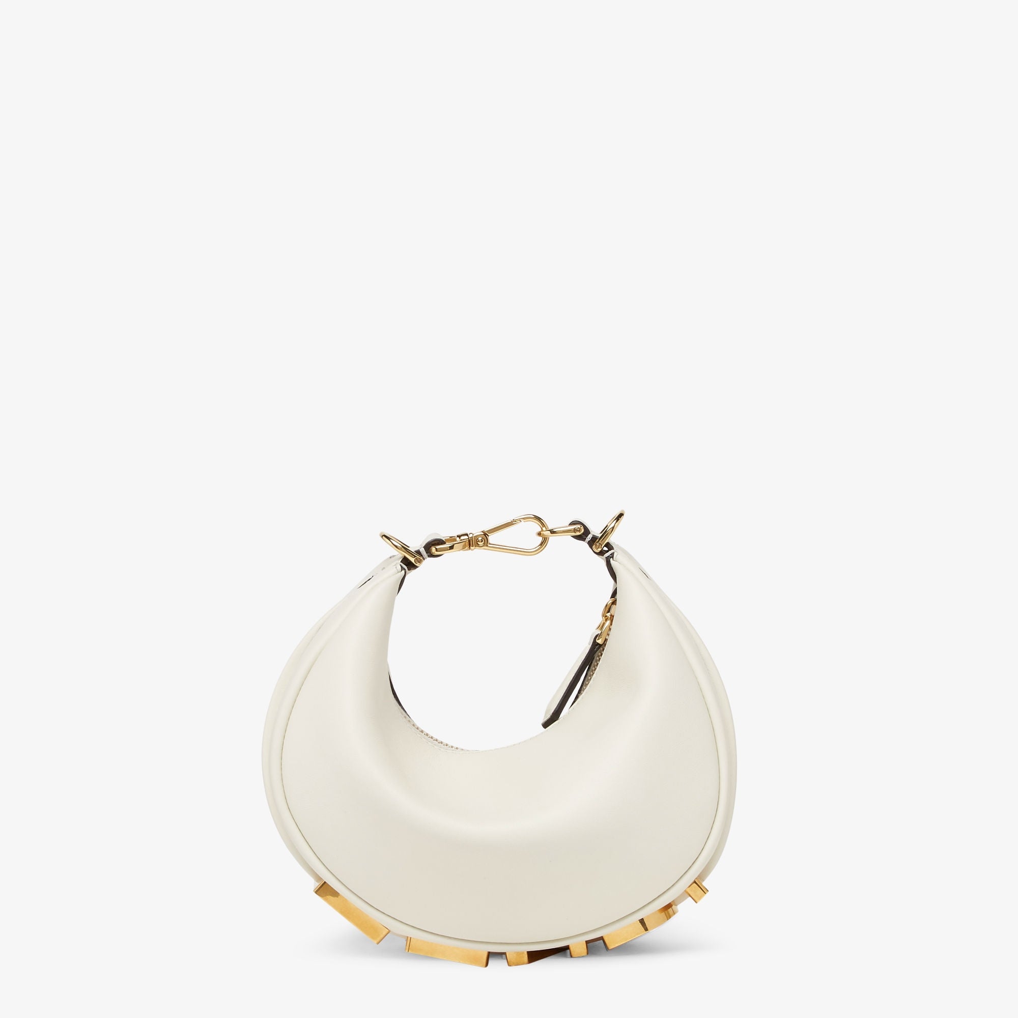 Fendigraphy Mini White leather mini bag