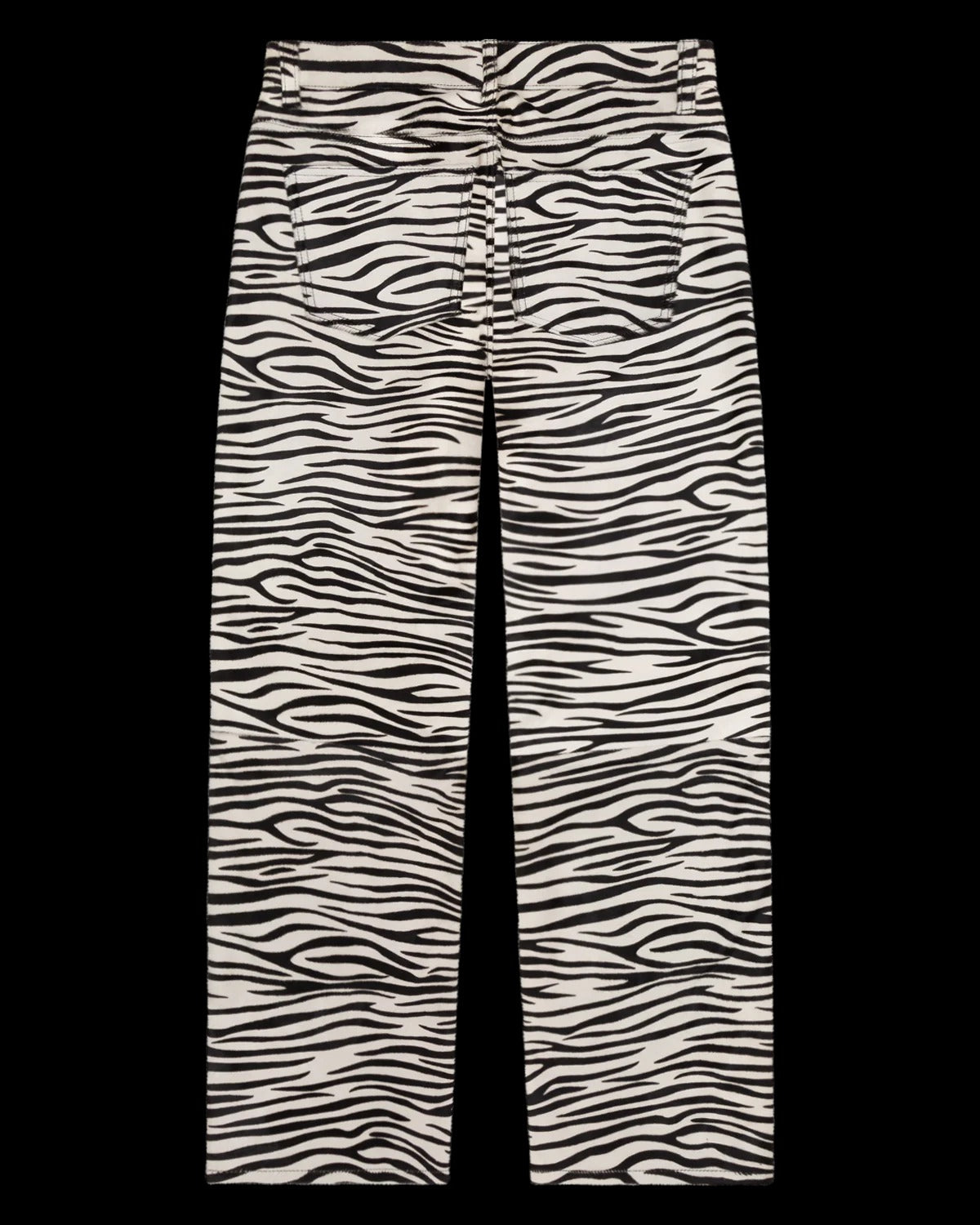 Genuine Calf Hair Pant Zebra Multi