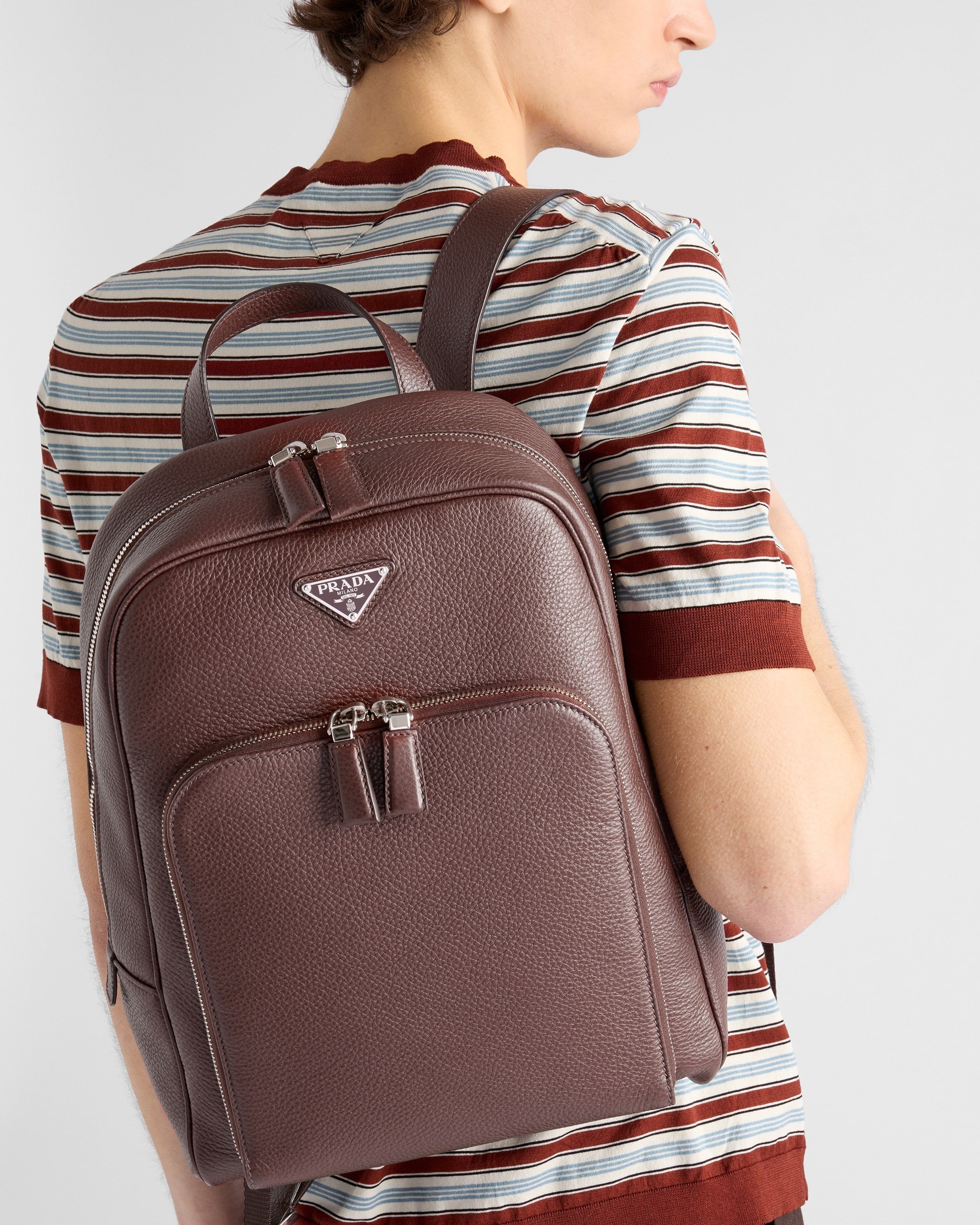 Leather backpack Sienna