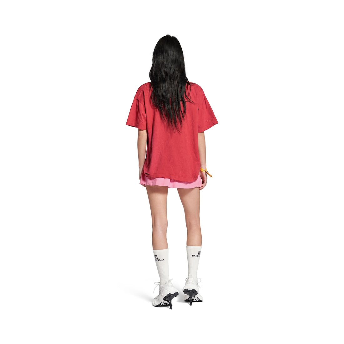 Isabelle Boxy T-shirt in Faded Red