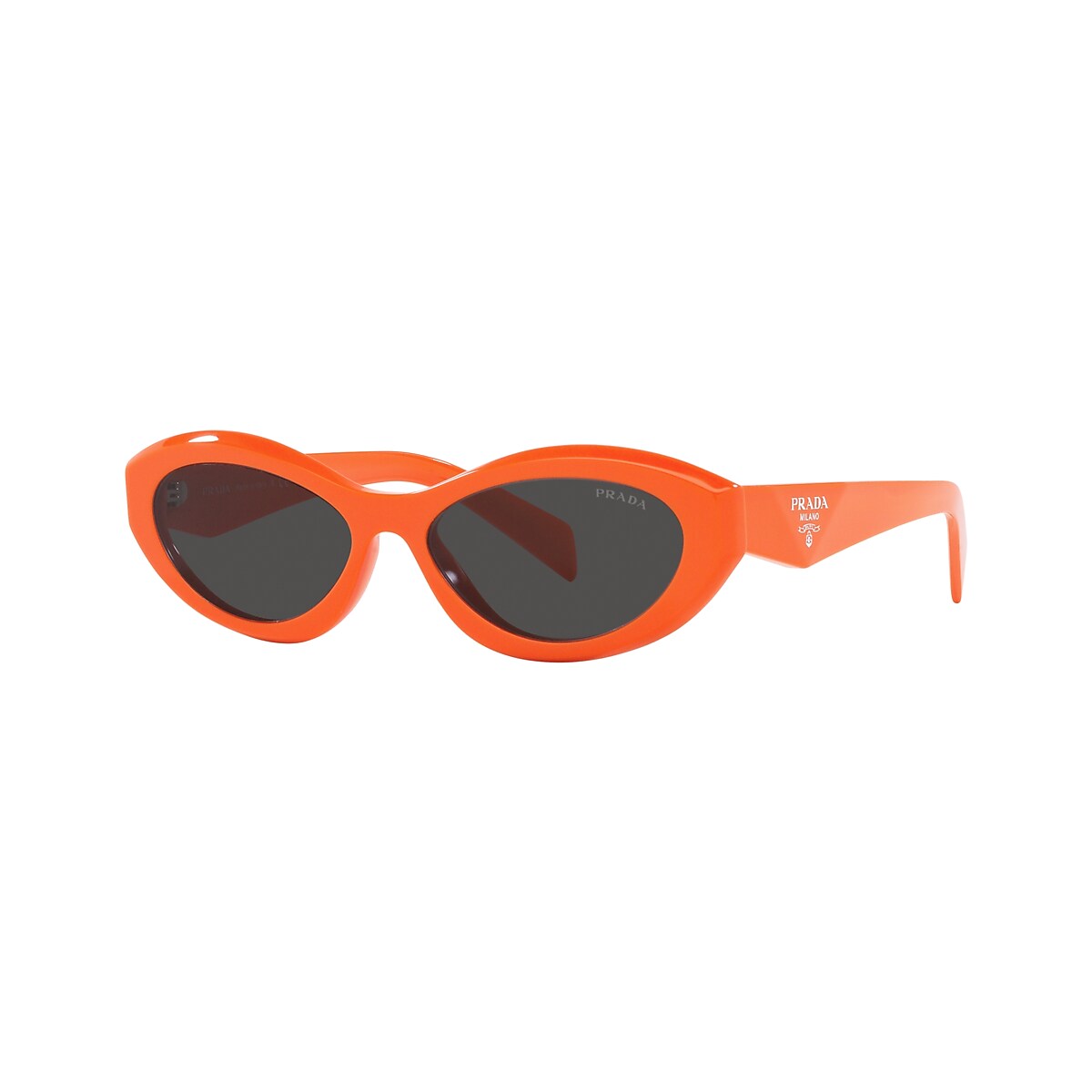 PRADA PR 26ZS Orange - Women Luxury Sunglasses, Dark Grey Lens