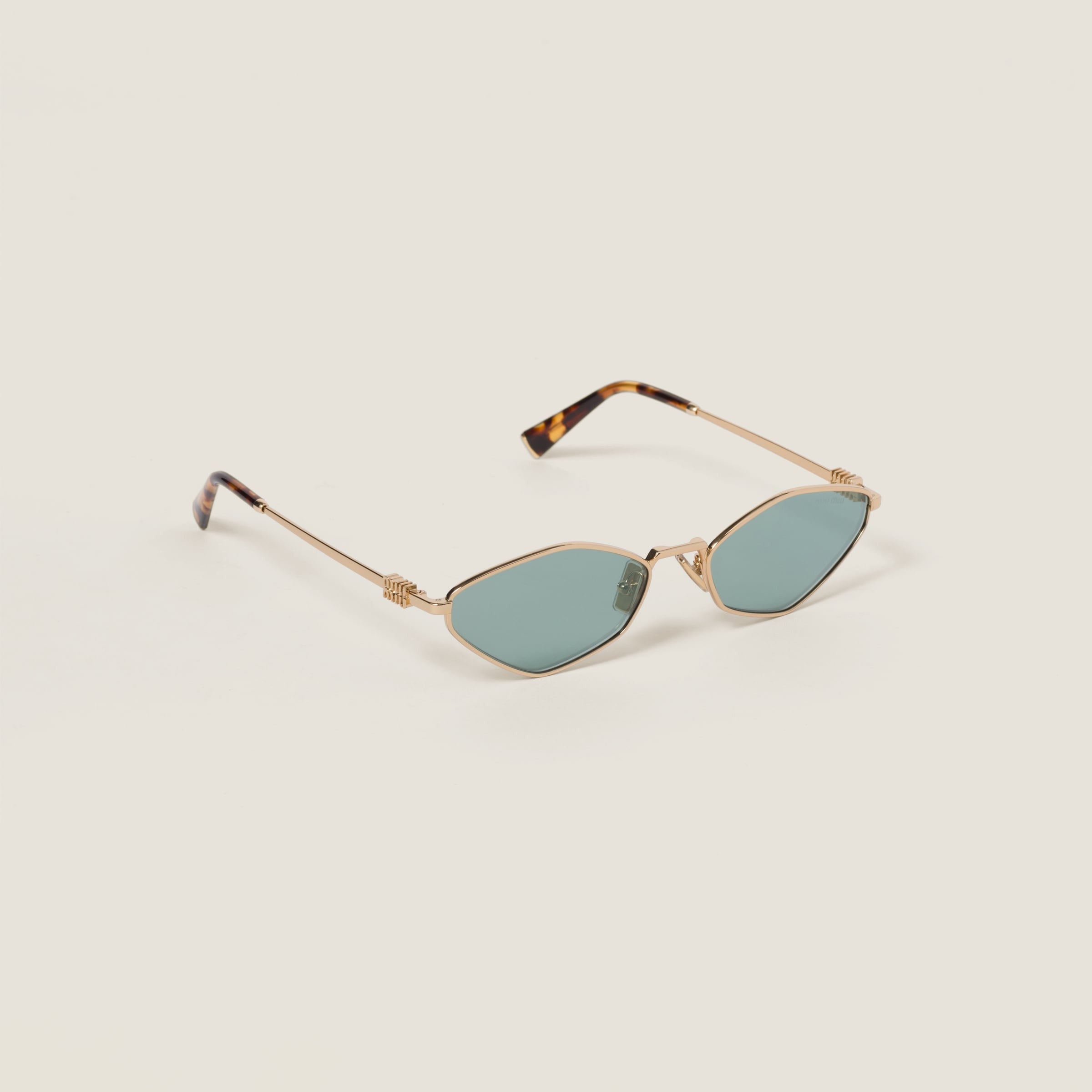Miu Miu Logo sunglasses Water Green Lenses