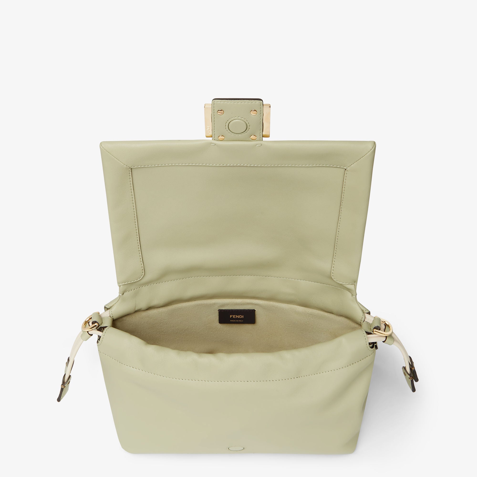 Mamma Baguette Medium Sage green nappa leather bag
