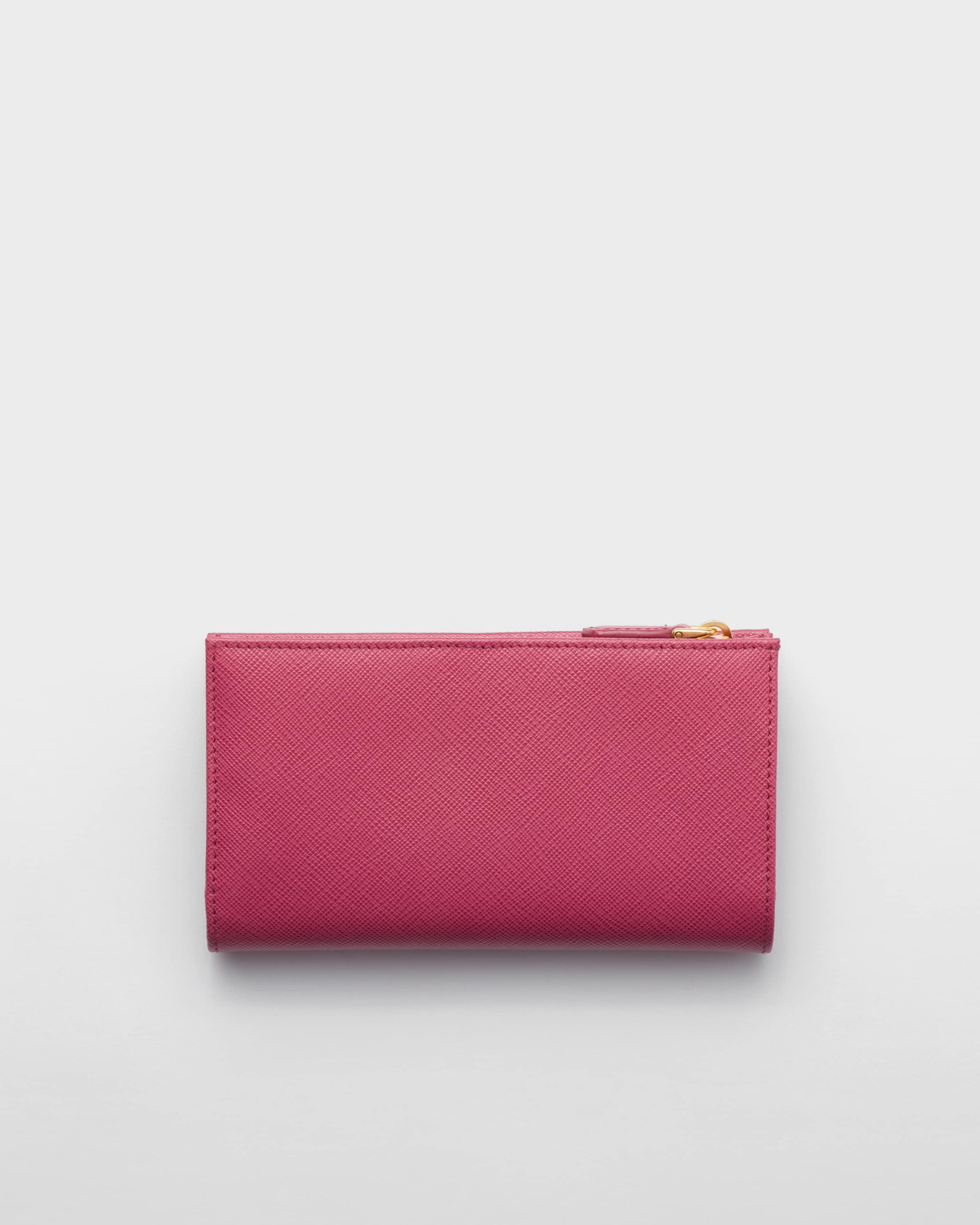 Large Saffiano leather wallet Bruyere Pink