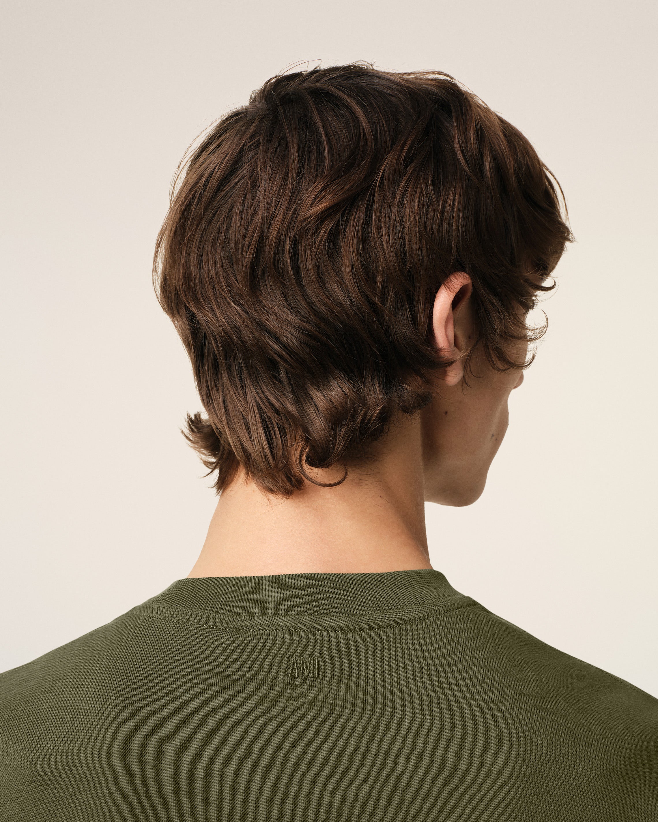GREEN COTTON AMI DE COEUR T-SHIRT LODEN