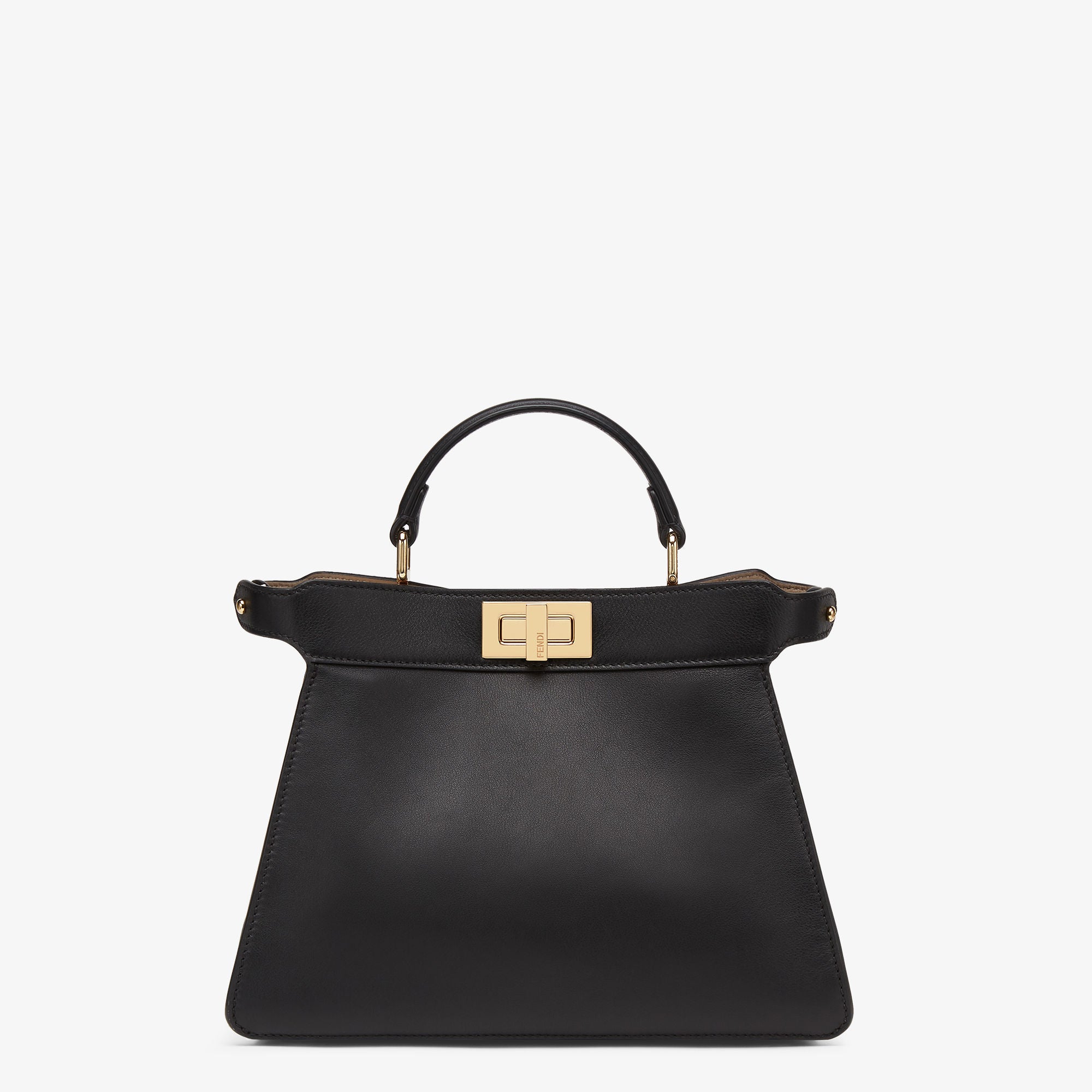 Peekaboo ISeeU Small Black, calf leather bag