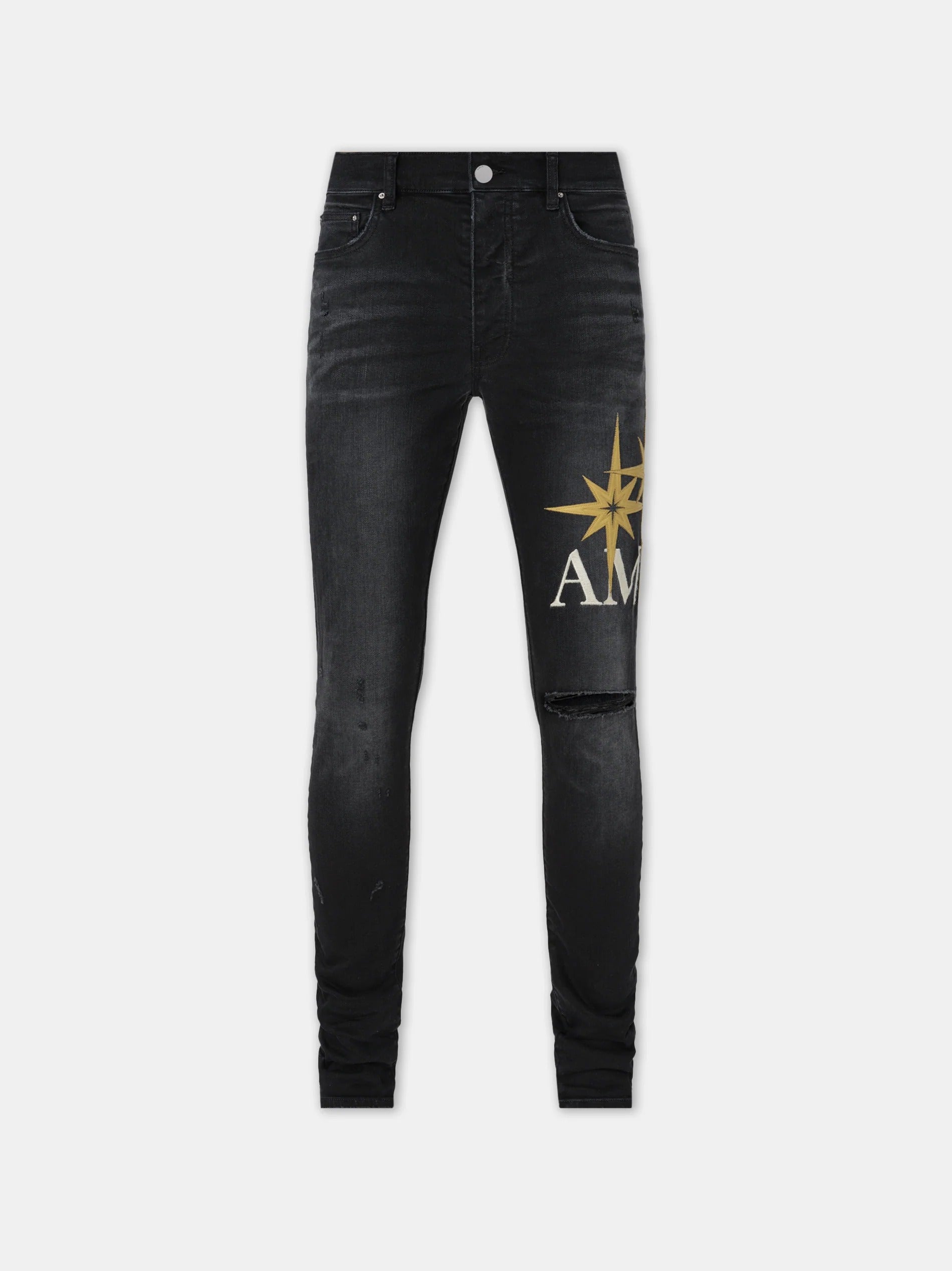 STARBURST APPLIQUE SKINNY JEAN Vintage Black