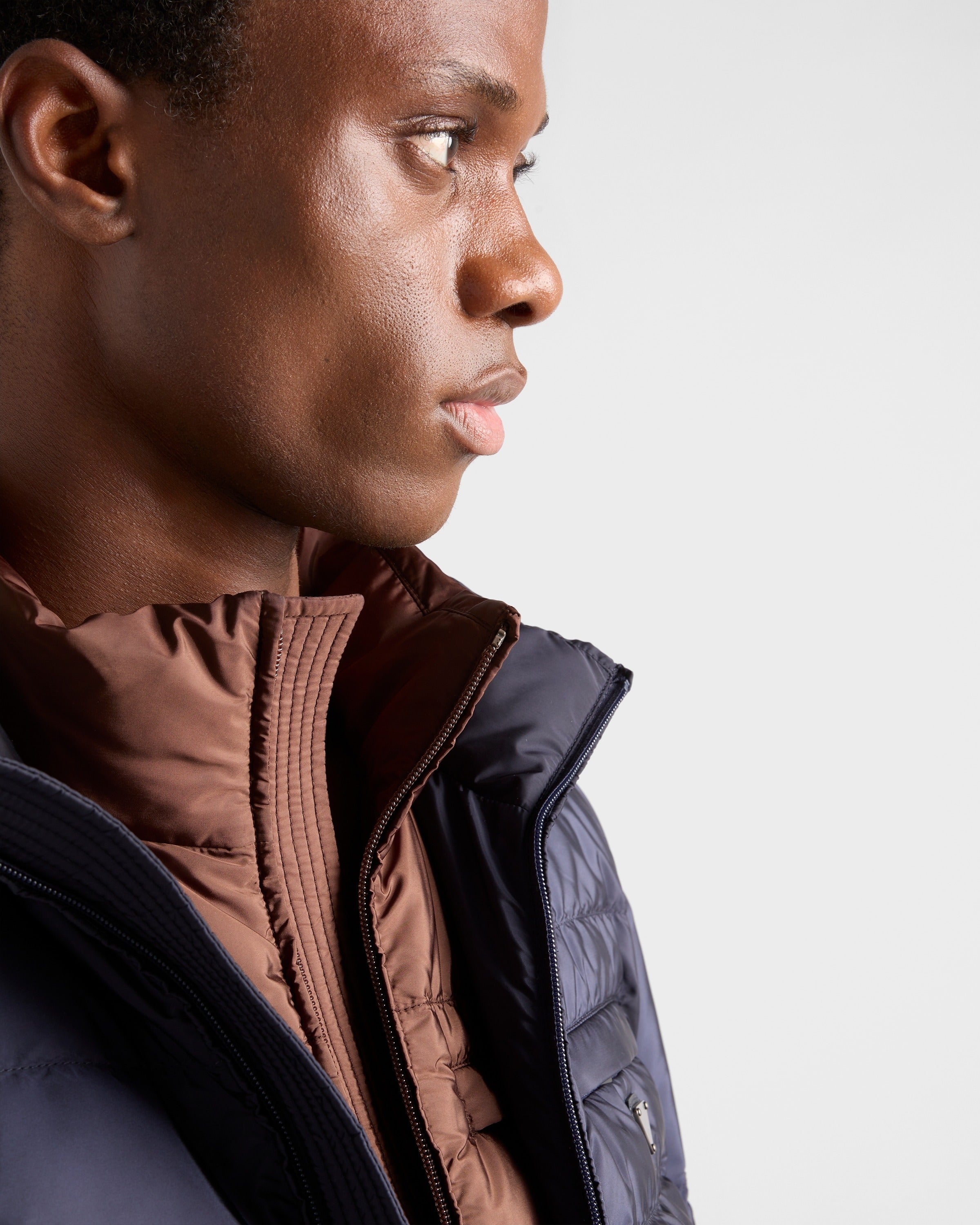 Re-Nylon vest Cocoa Brown