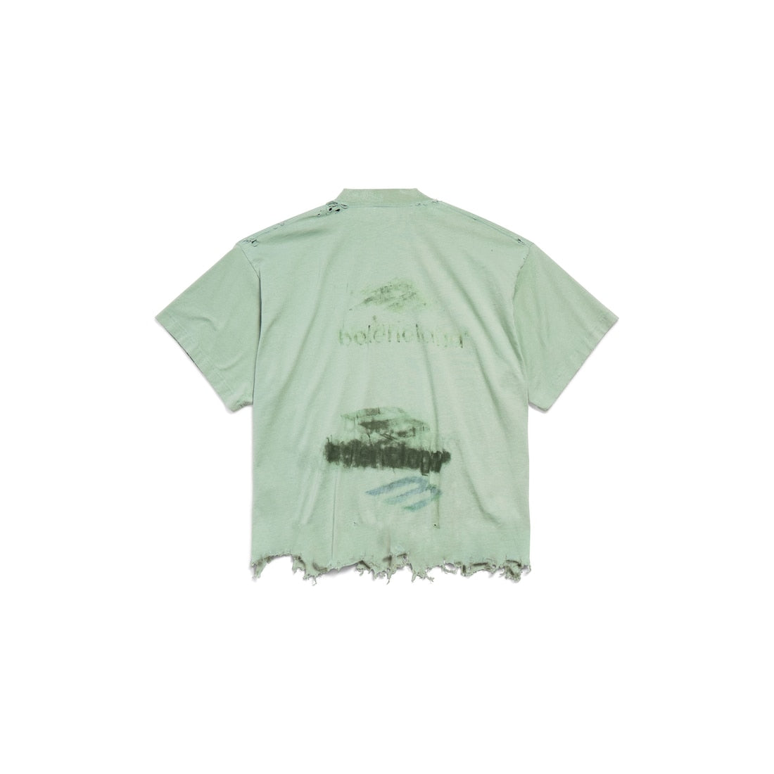 Diy Imprint Cropped T-shirt in Sage Green
