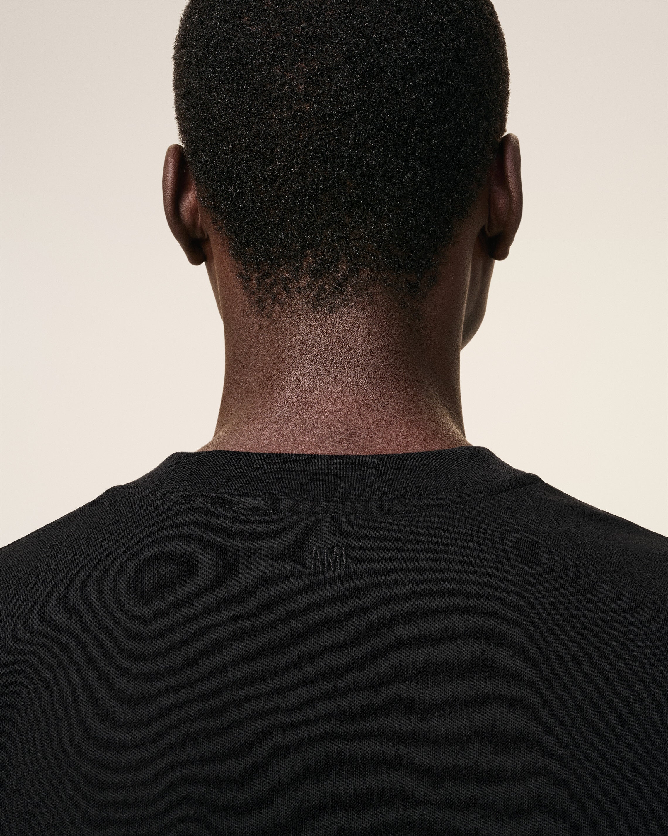Black Cotton Ami De Coeur T-shirt BLACK