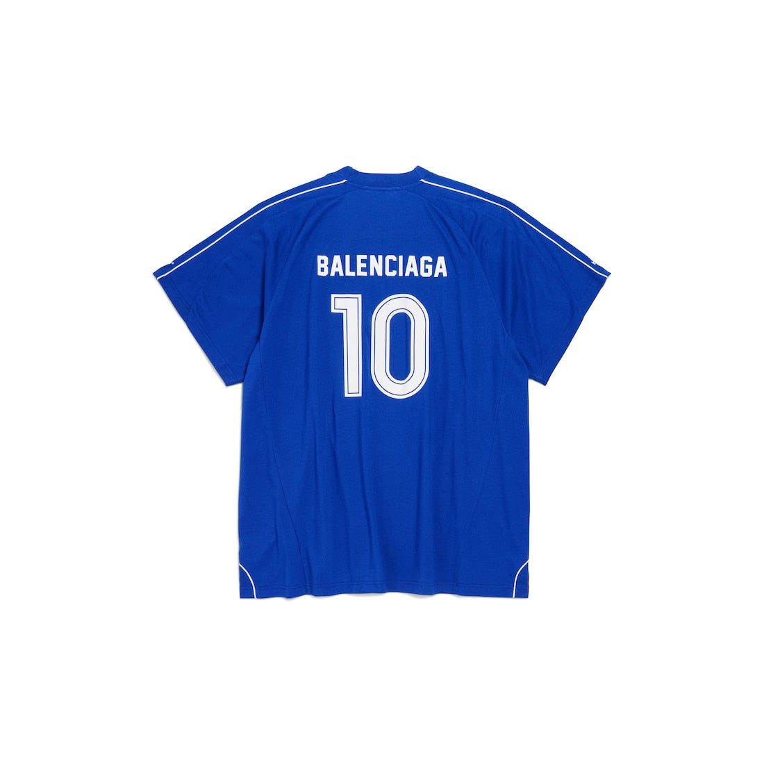 Men's Soccer Oversized T-shirt in Blue