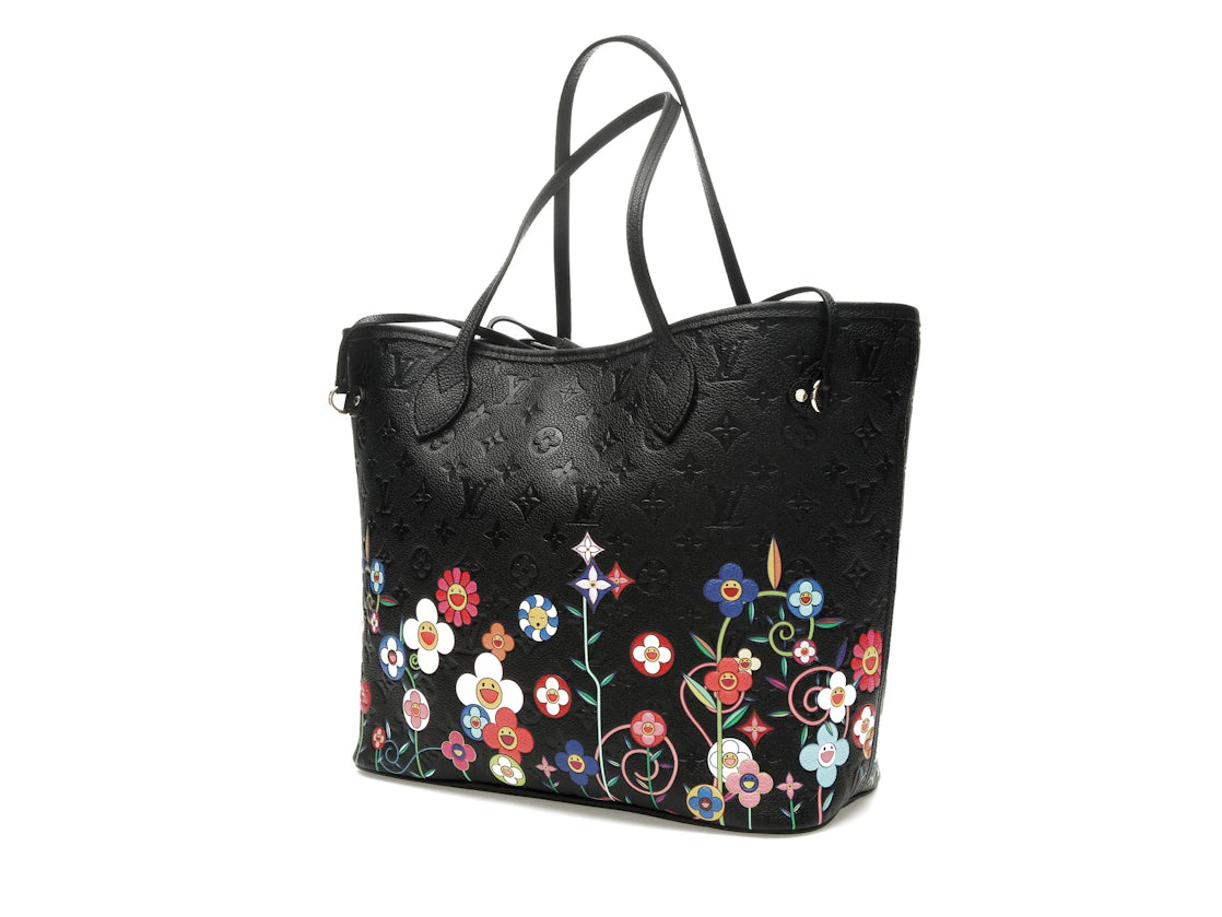 Louis Vuitton x Takashi Murakami Neverfull MM Black