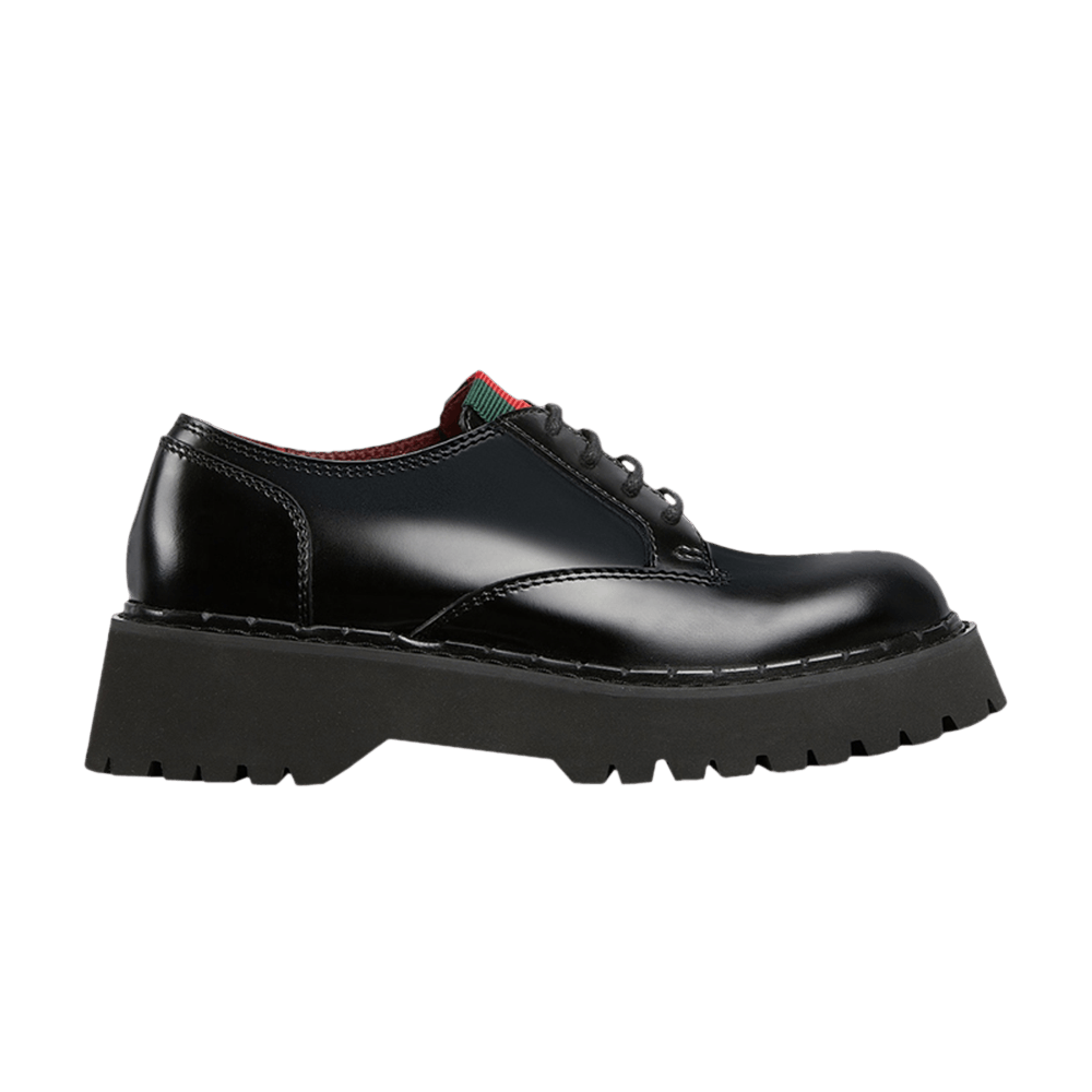 Gucci Wmns Web Lace Up 'Black'