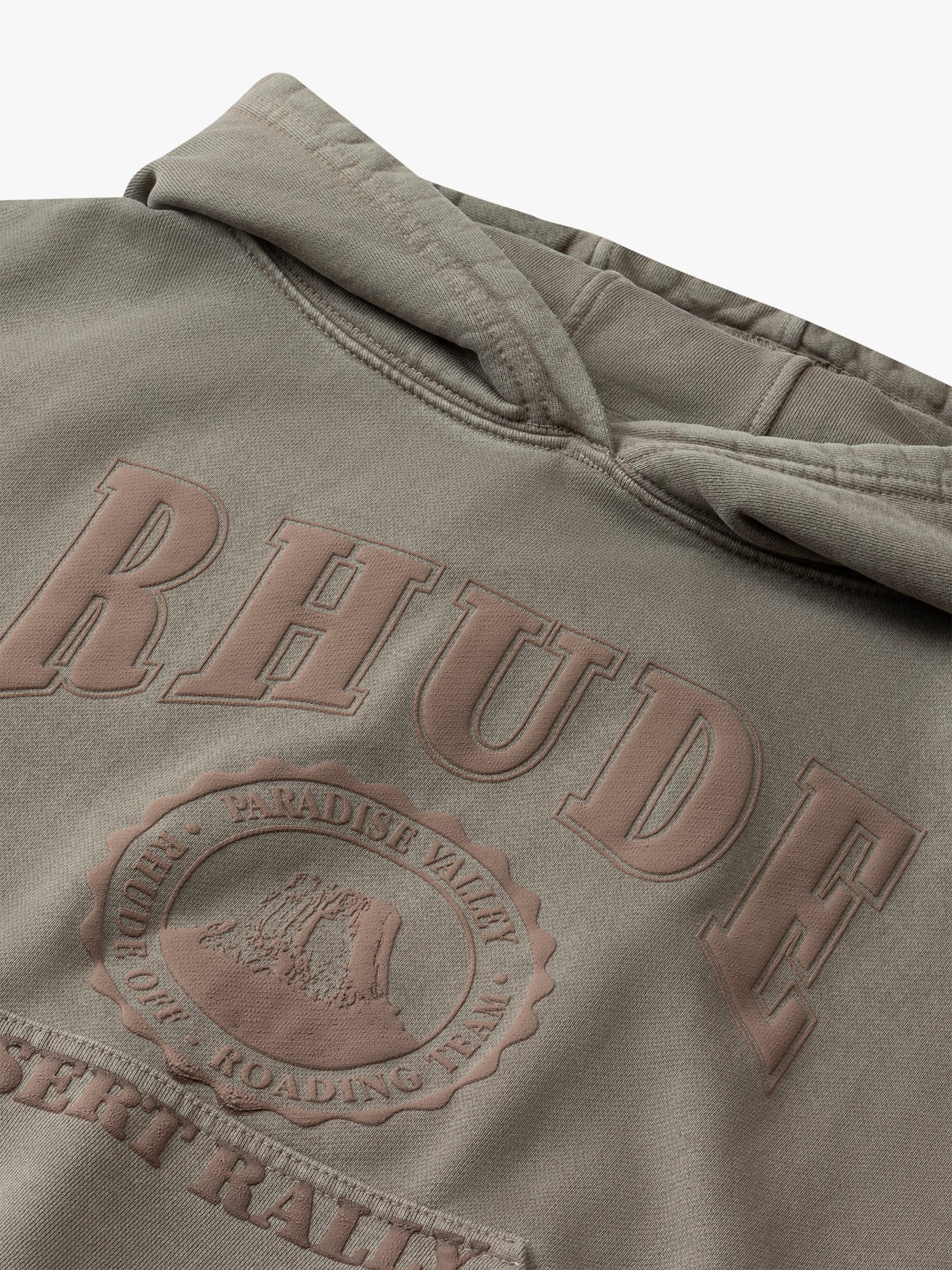 CROPPED DESERT VALLEY HOODIE - ELEPHANT
